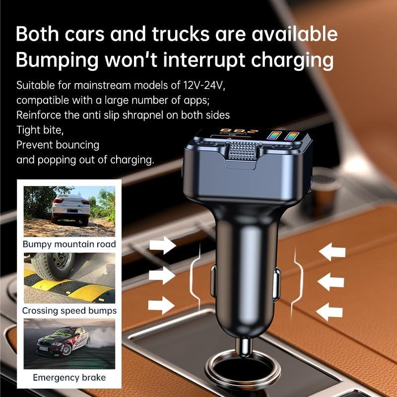 Transmisor FM Bluetooth 5.4 eppfun 45W con Carga Rápida