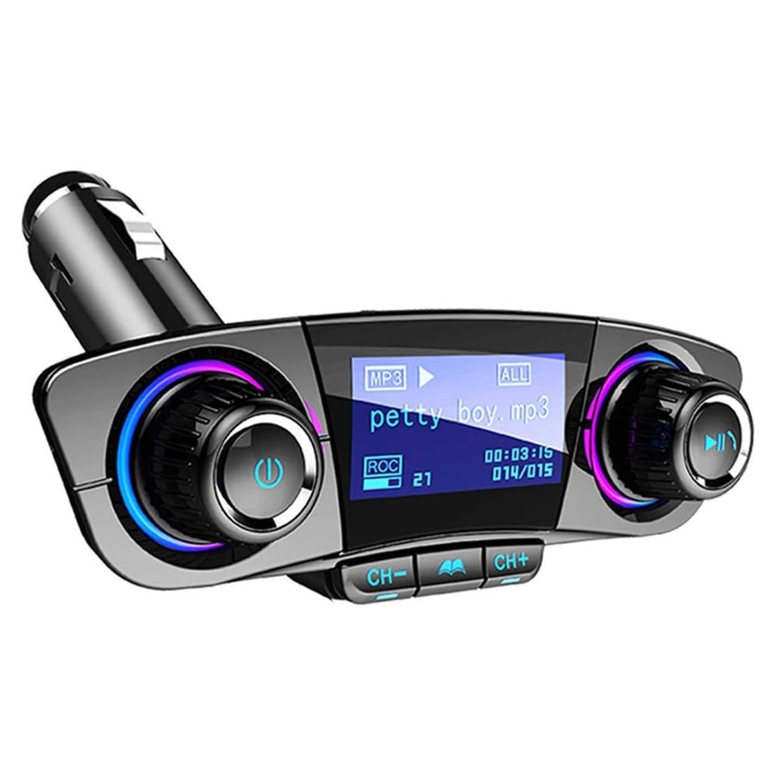 Transmisor FM Bluetooth JINSERTA E3181FM con Carga USB y Manos Libres