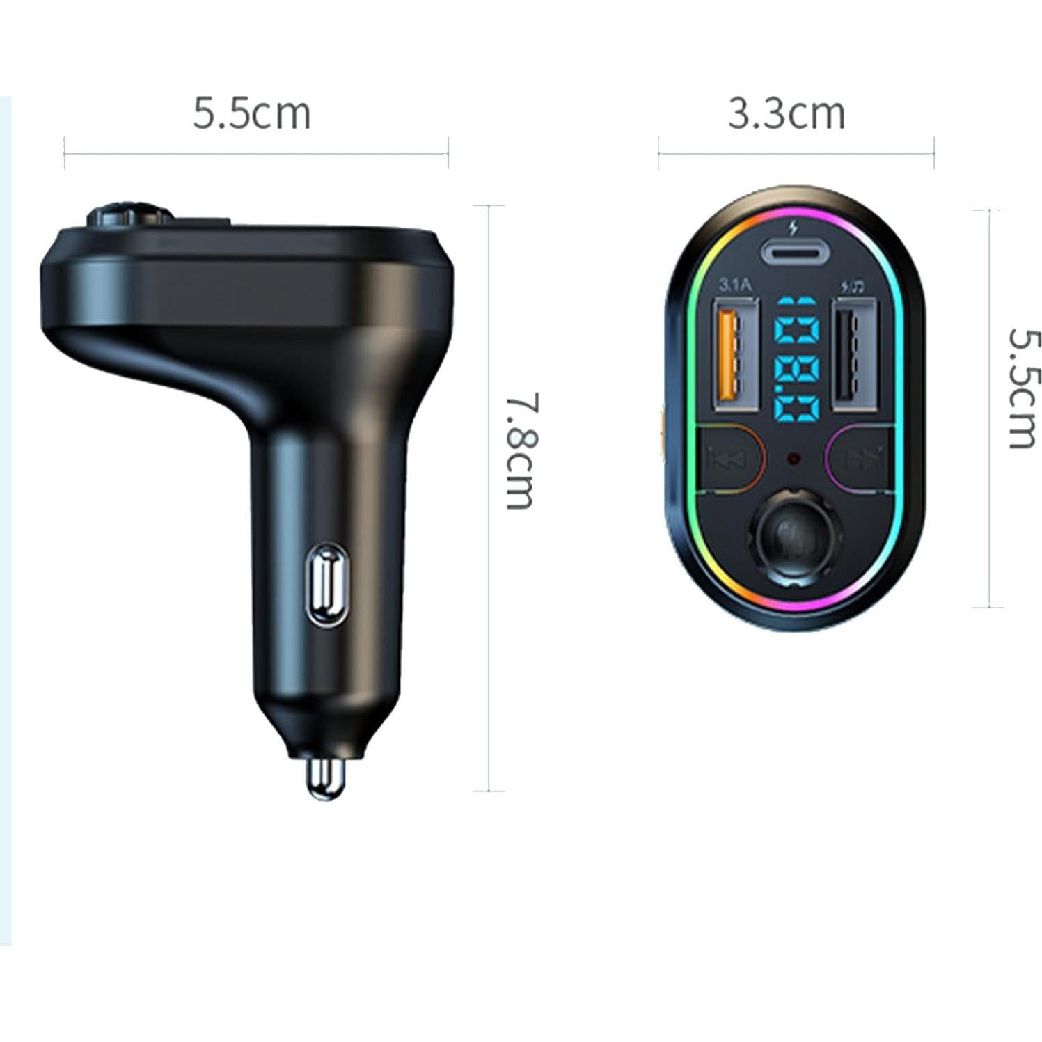 Transmisor FM Bluetooth EAHOSUCC C29 con Carga Rápida 25W