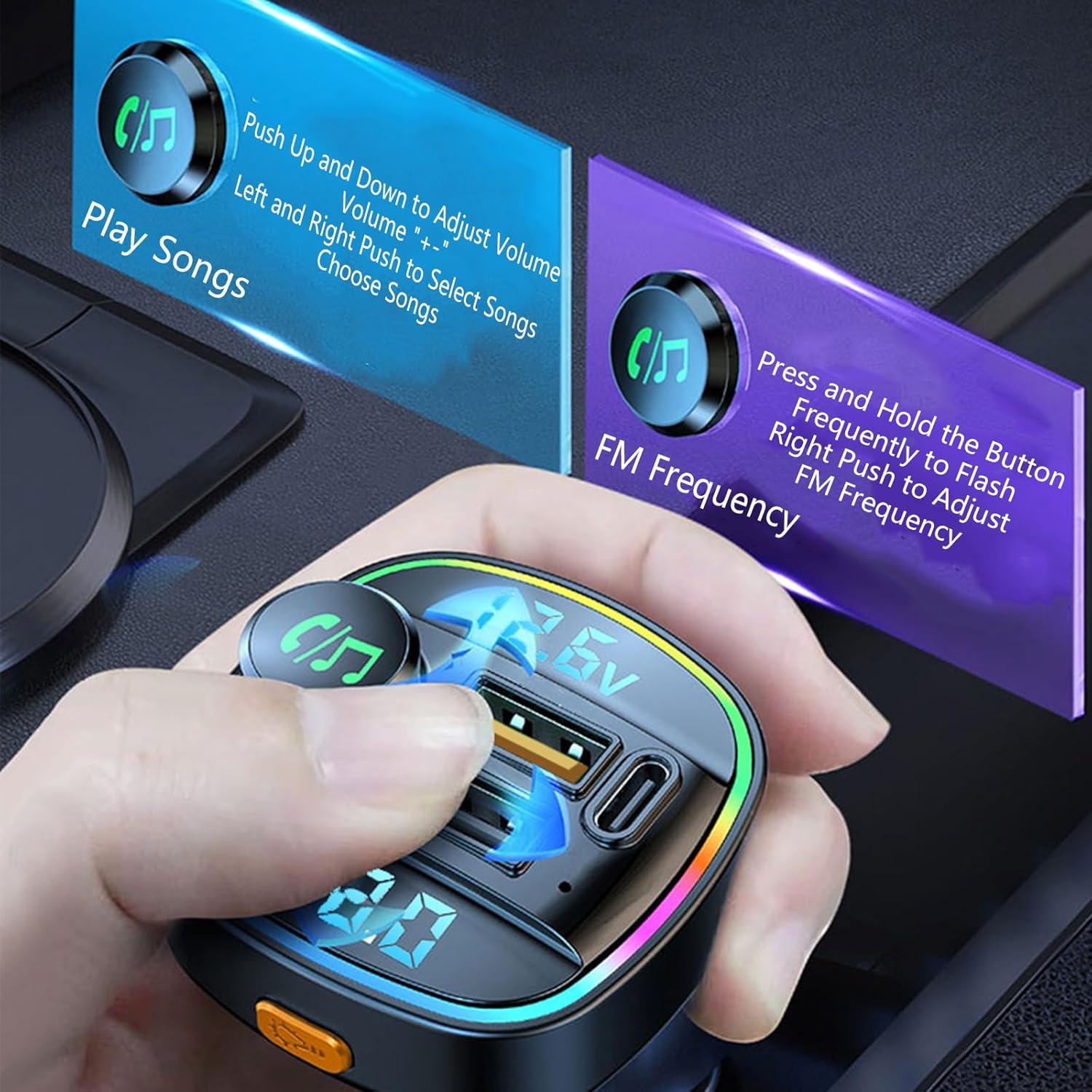 Adaptador Bluetooth USB C EAHOSUCC para coche FM 5.0