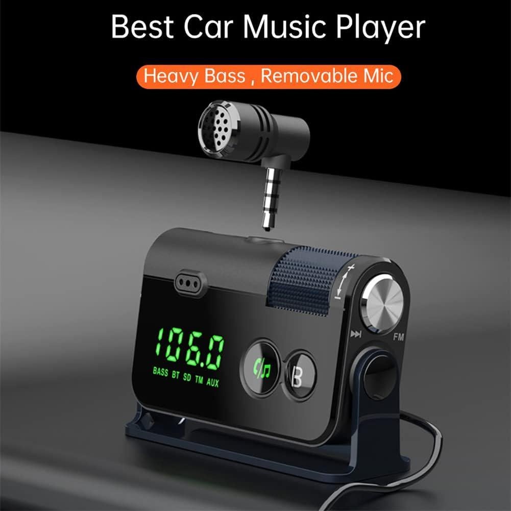 Transmisor Bluetooth para Coche WYYHAA con Carga Rápida 18W