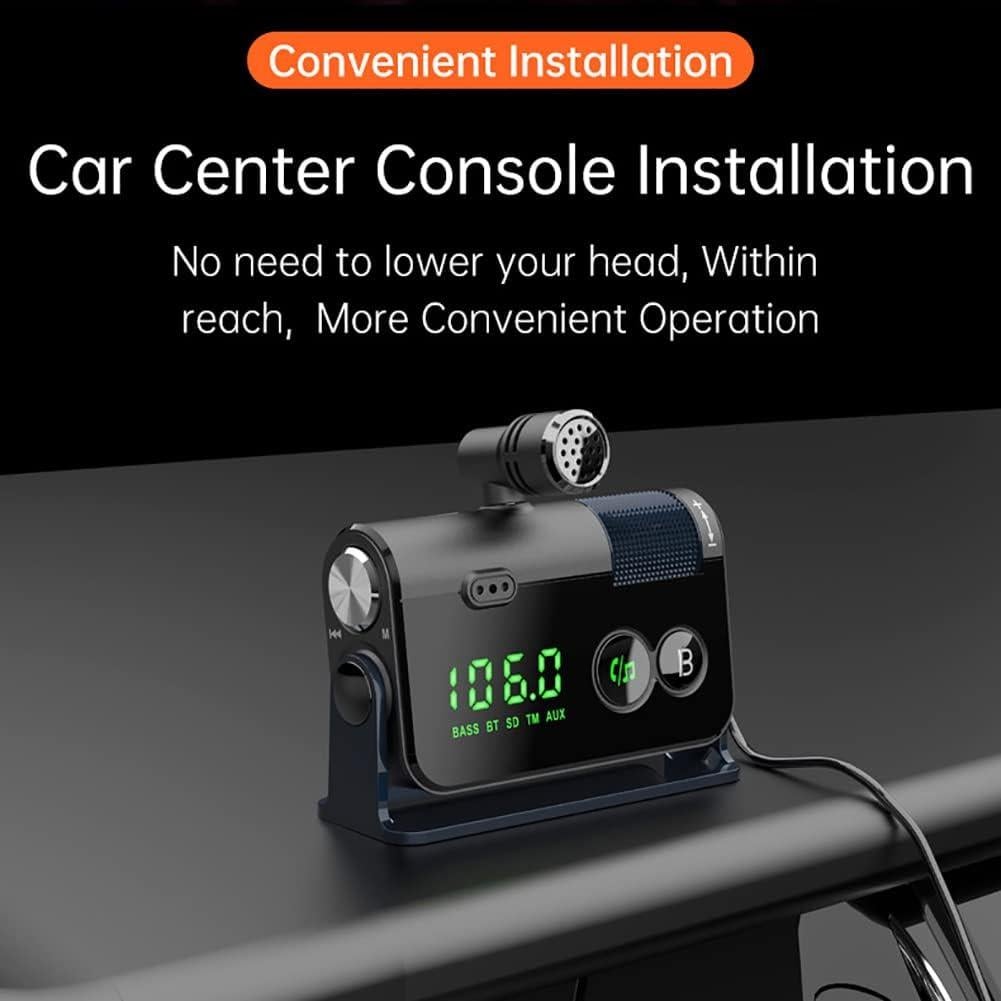 Transmisor Bluetooth para Coche WYYHAA con Carga Rápida 18W