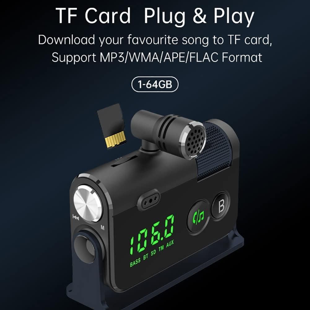 Transmisor Bluetooth para Coche WYYHAA con Carga Rápida 18W