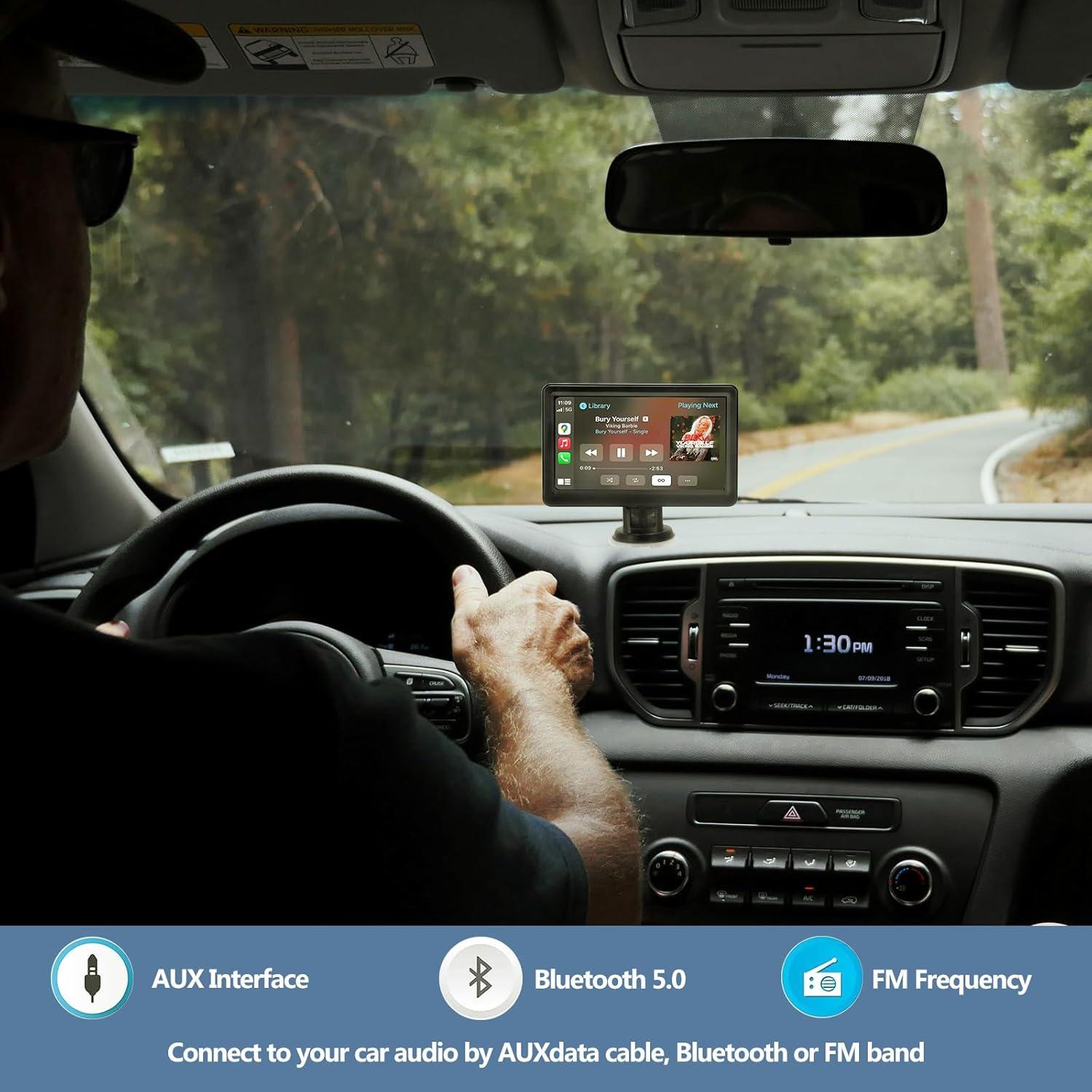 Estéreo de Coche Inalámbrico JOGANVE Q10 con Pantalla 7"