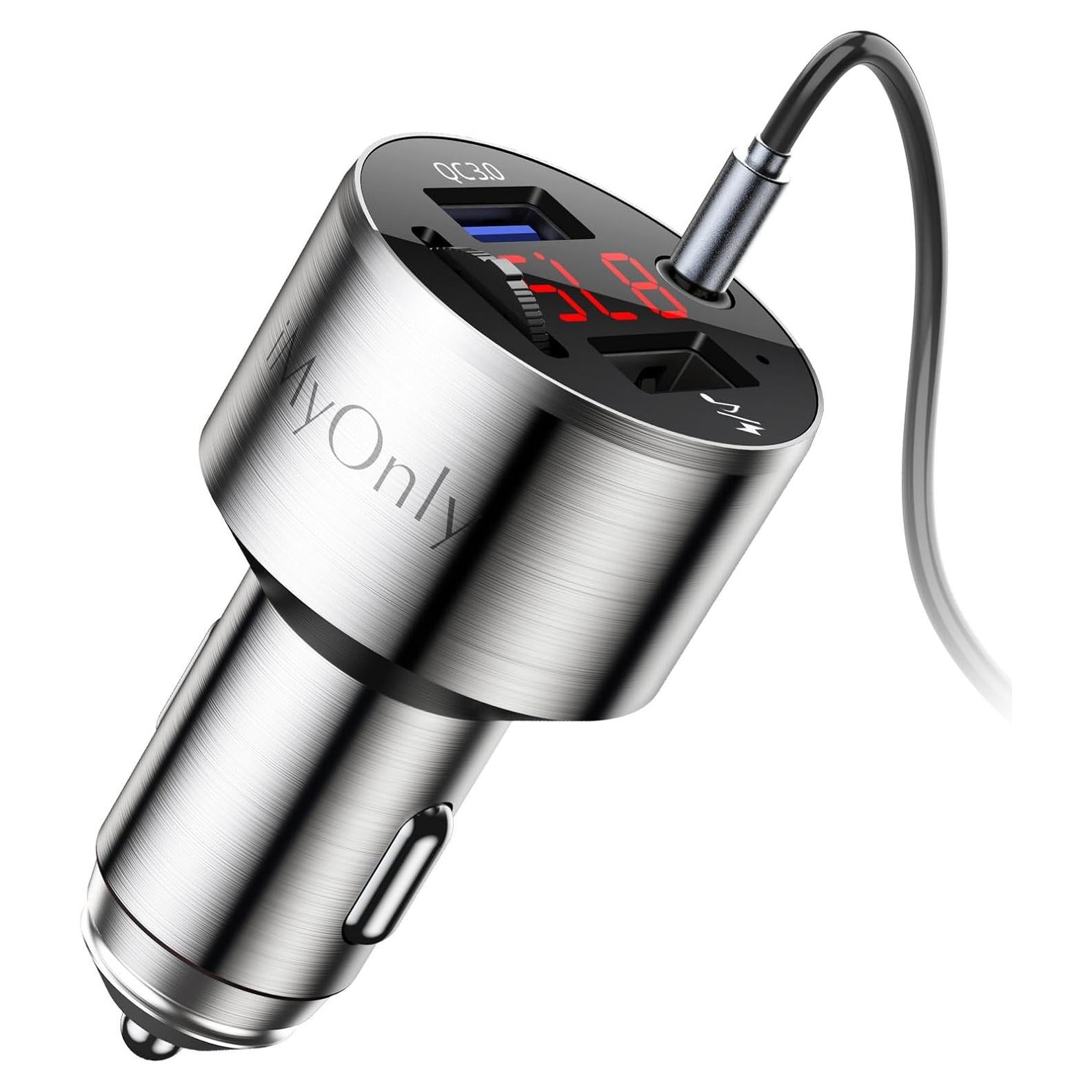 Adaptador FM Bluetooth 5.3 iMyOnly C2 con Carga Rápida QC3.0