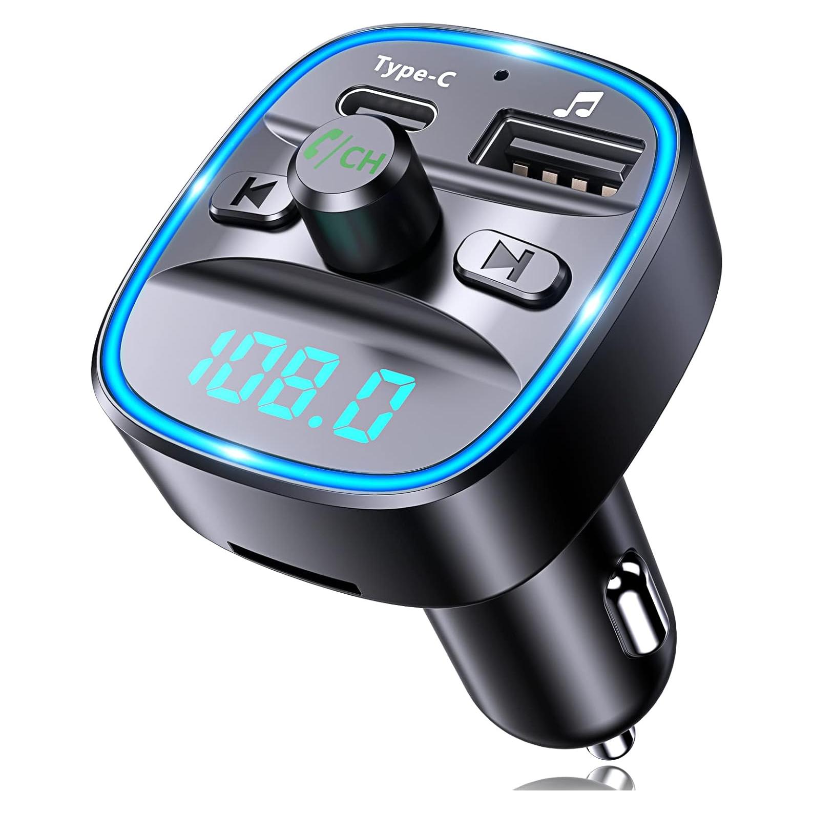 Transmisor FM Bluetooth RIWUSI T25C con carga rápida 20W