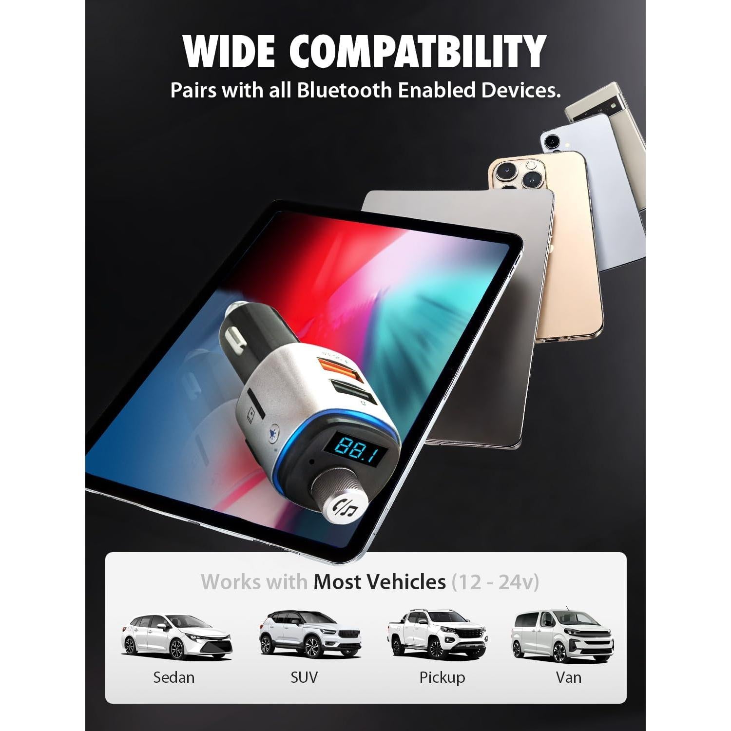 Transmisor FM Bluetooth Bracketron Roadtripper Voice 5.0