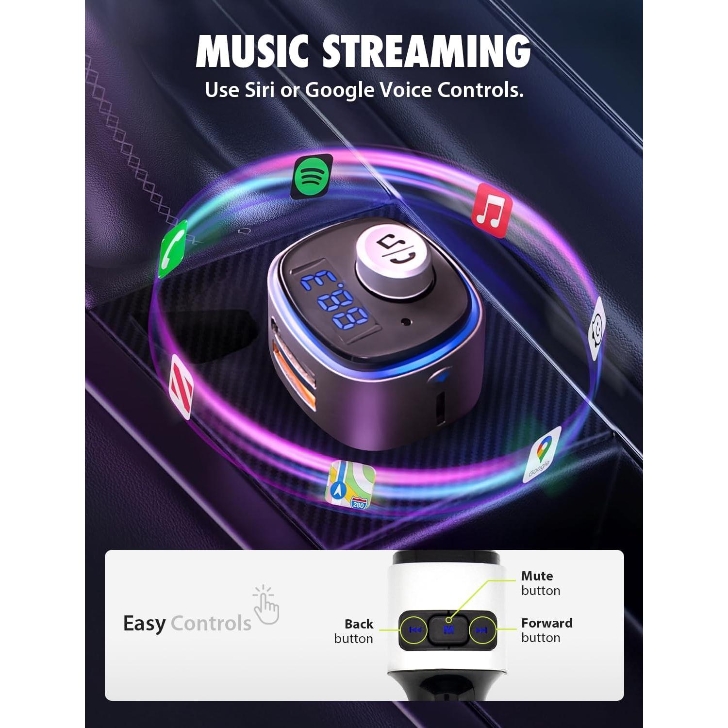 Transmisor FM Bluetooth Bracketron Roadtripper Voice 5.0