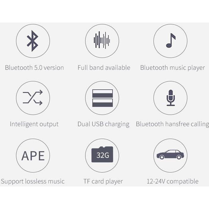 Transmisor FM Bluetooth 5.0 Couraglazer BC42 Carga Rápida USB