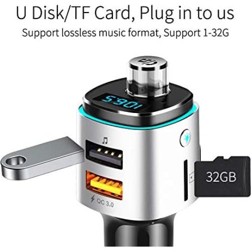 Transmisor FM Bluetooth 5.0 Couraglazer BC42 Carga Rápida USB