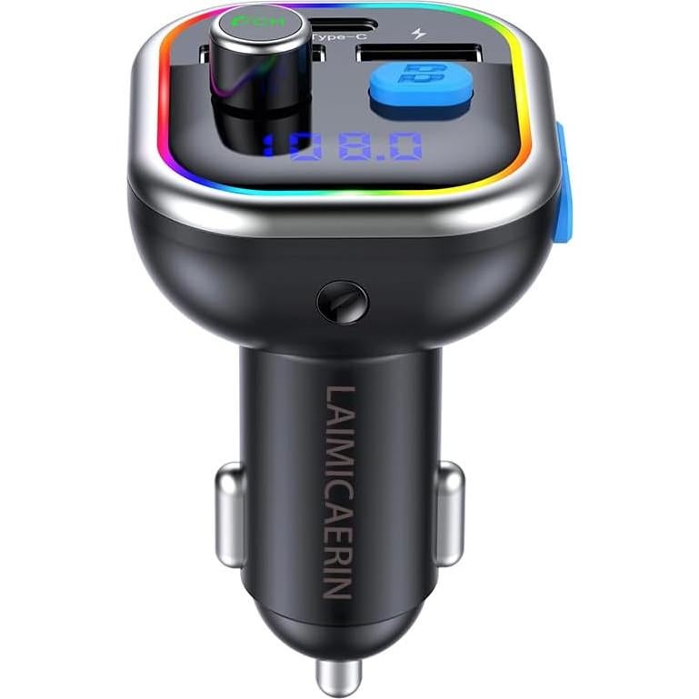 Adaptador Bluetooth para Coche LAIMICAERIN FM con Cargador 36W