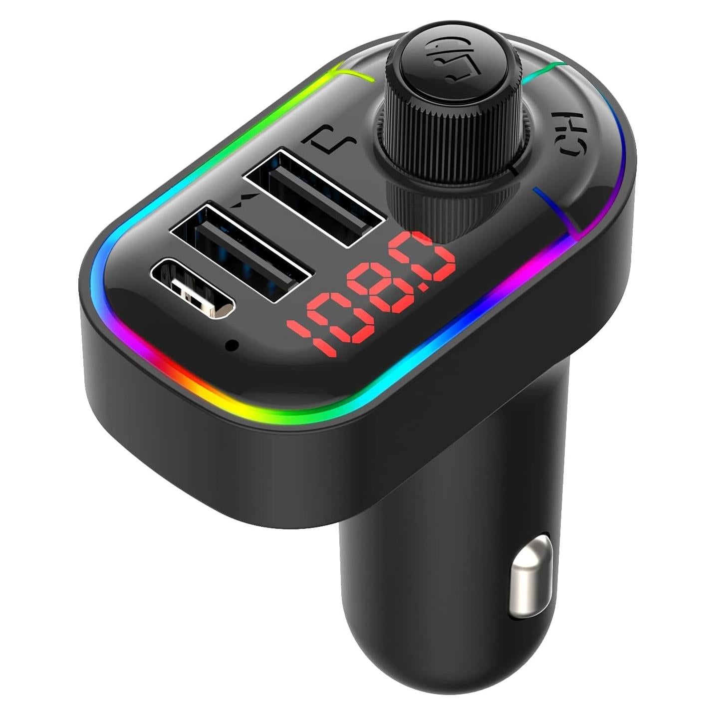 Transmisor FM Bluetooth 5.0 Eessley para coche con carga rápida