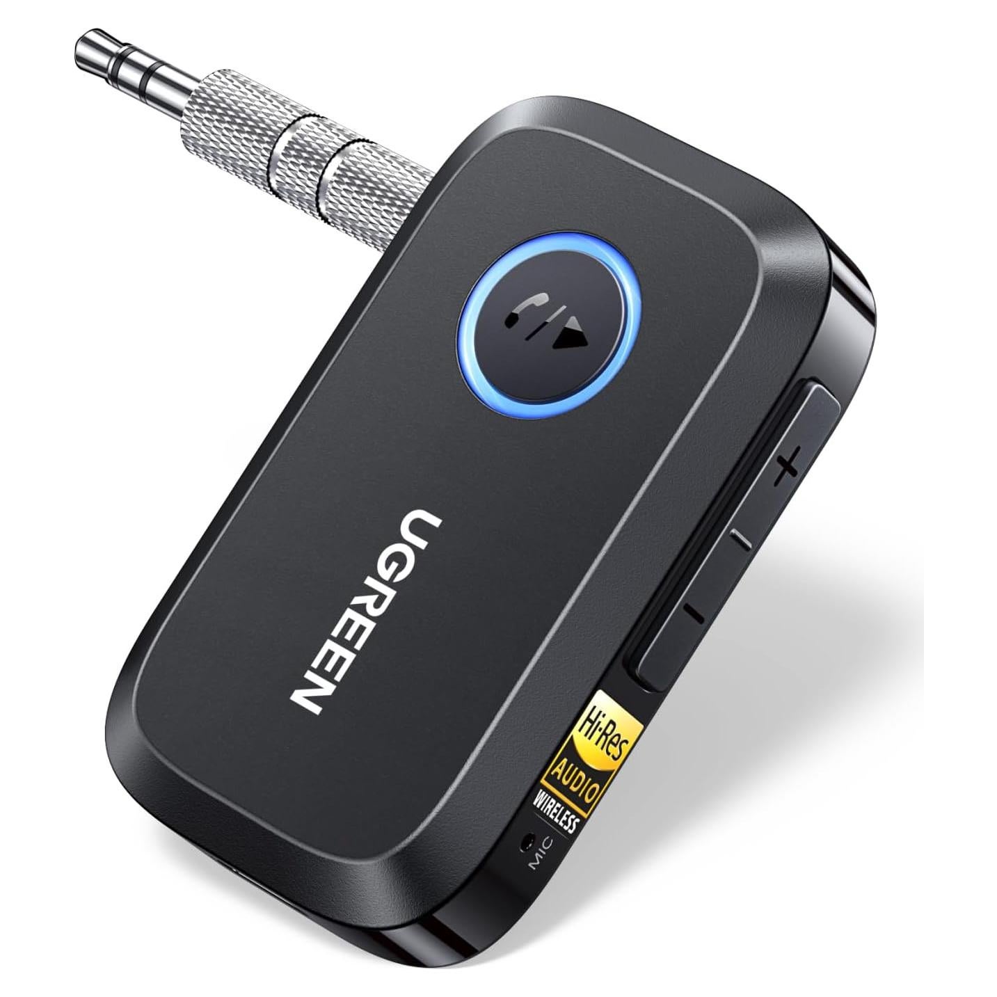 Receptor Bluetooth 6.0 UGREEN con LDAC y 17H de batería