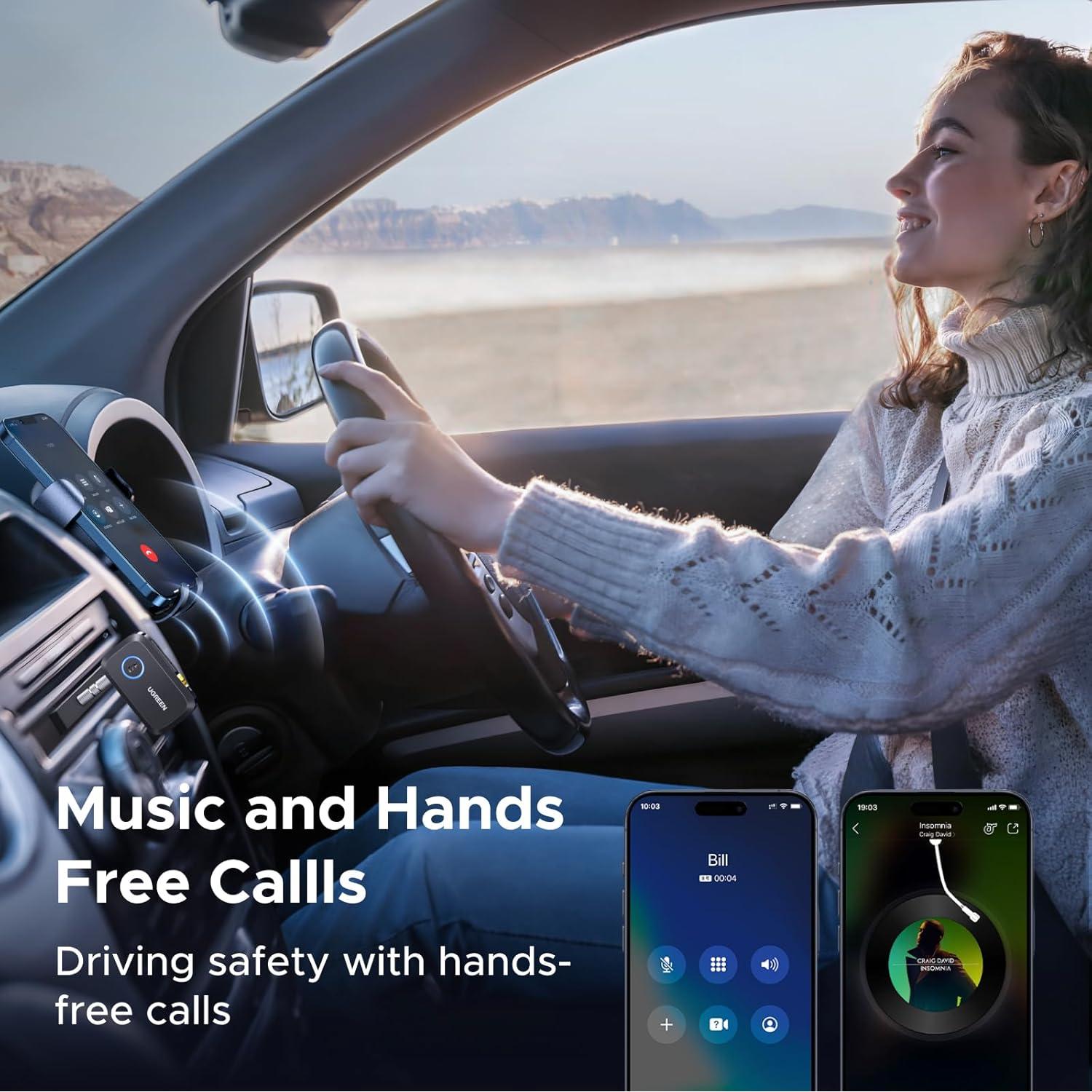 Receptor Bluetooth 6.0 UGREEN con LDAC y 17H de batería