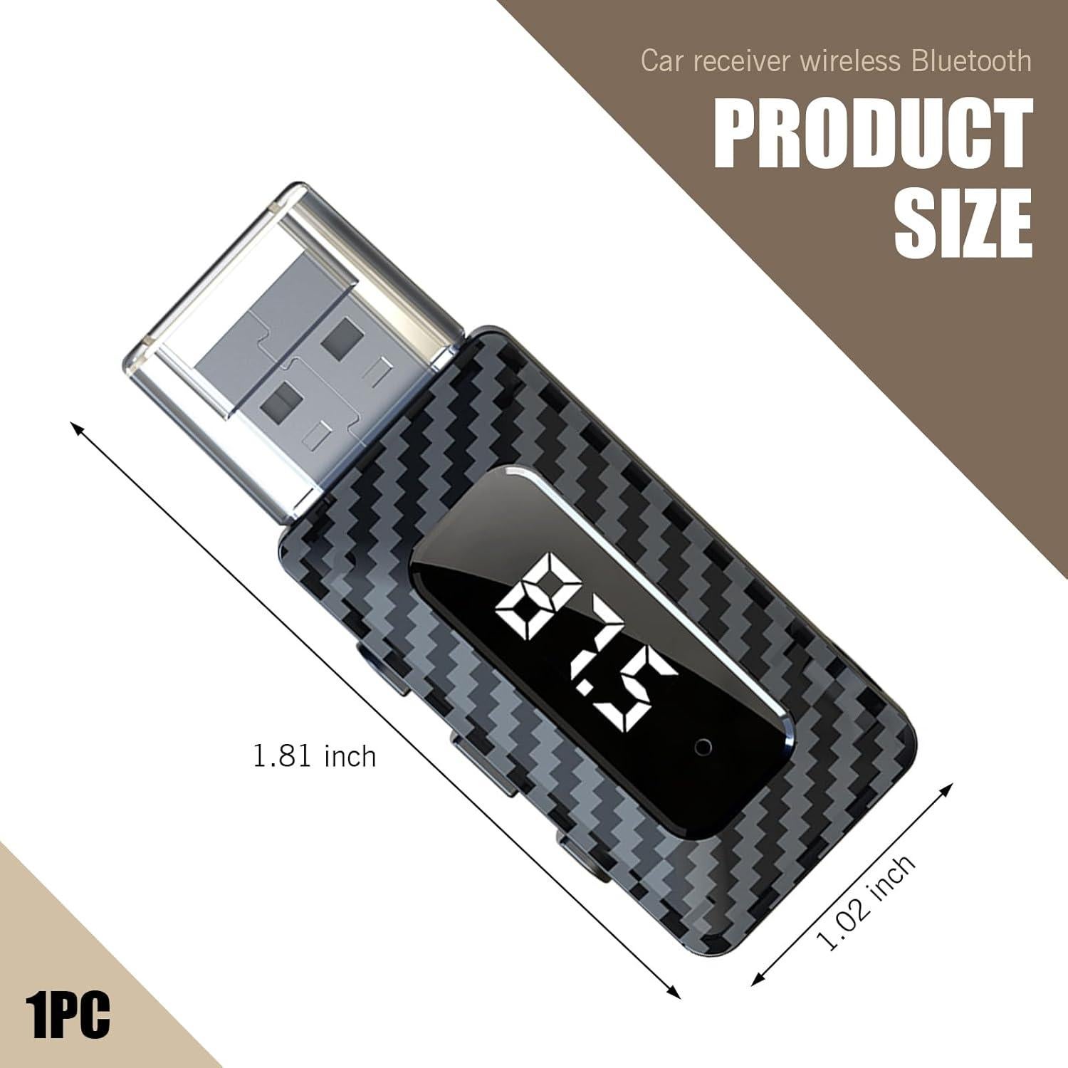 Receptor Bluetooth 5.3 Shakas para coche con AUX y FM