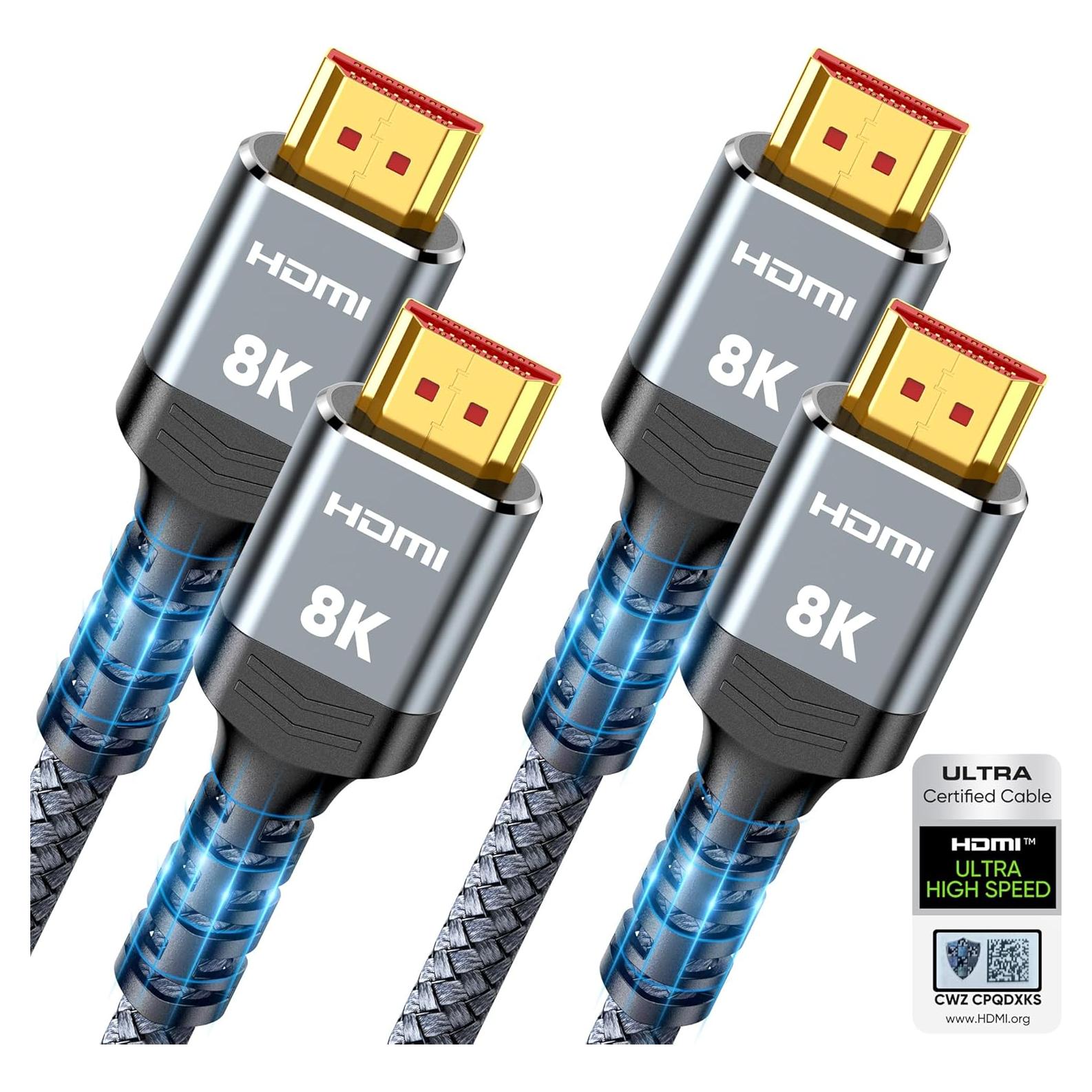 Cable HDMI 2.1 Highwings 2m Ultra Alta Velocidad 48Gbps