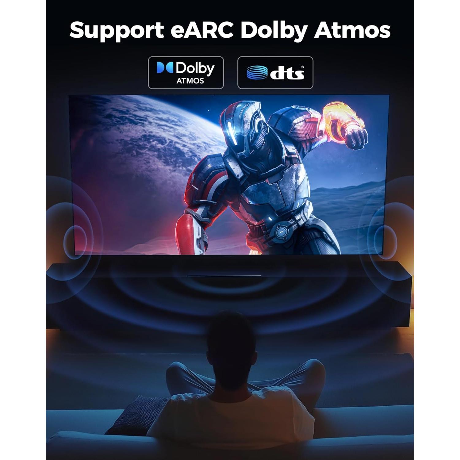 Cable HDMI 8K Cratree 15FT Ultra Alta Velocidad 48Gbps