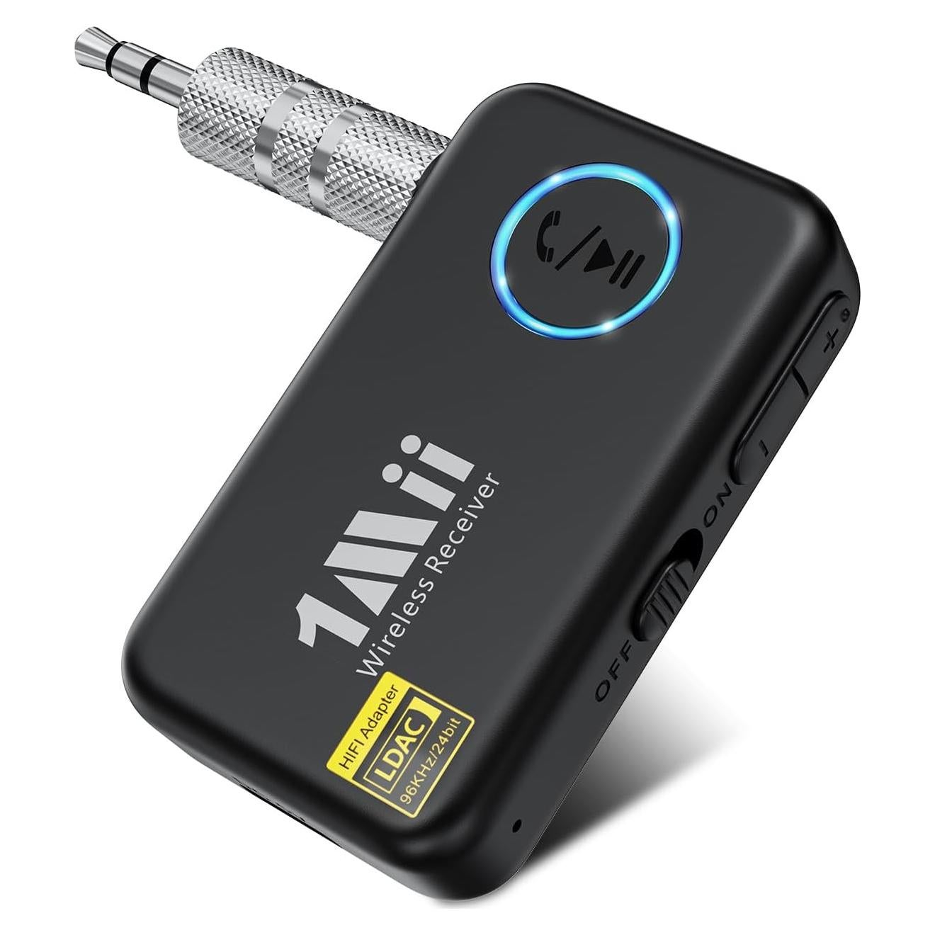 Adaptador Aux Bluetooth 1Mii ML100Pro 5.3 con Control de Volumen