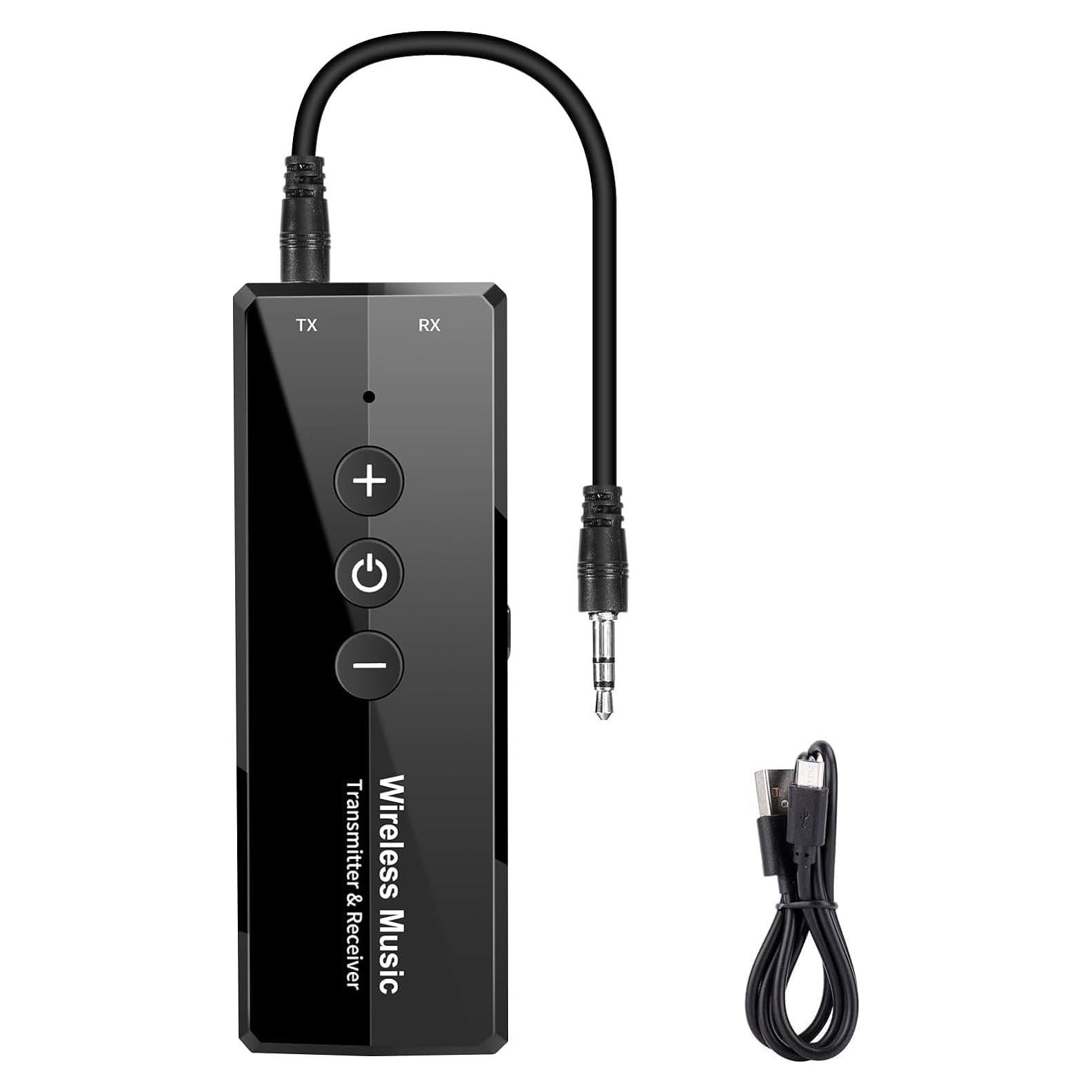 Transmisor Receptor Bluetooth 5.3 Amalong 3-en-1 Inalámbrico