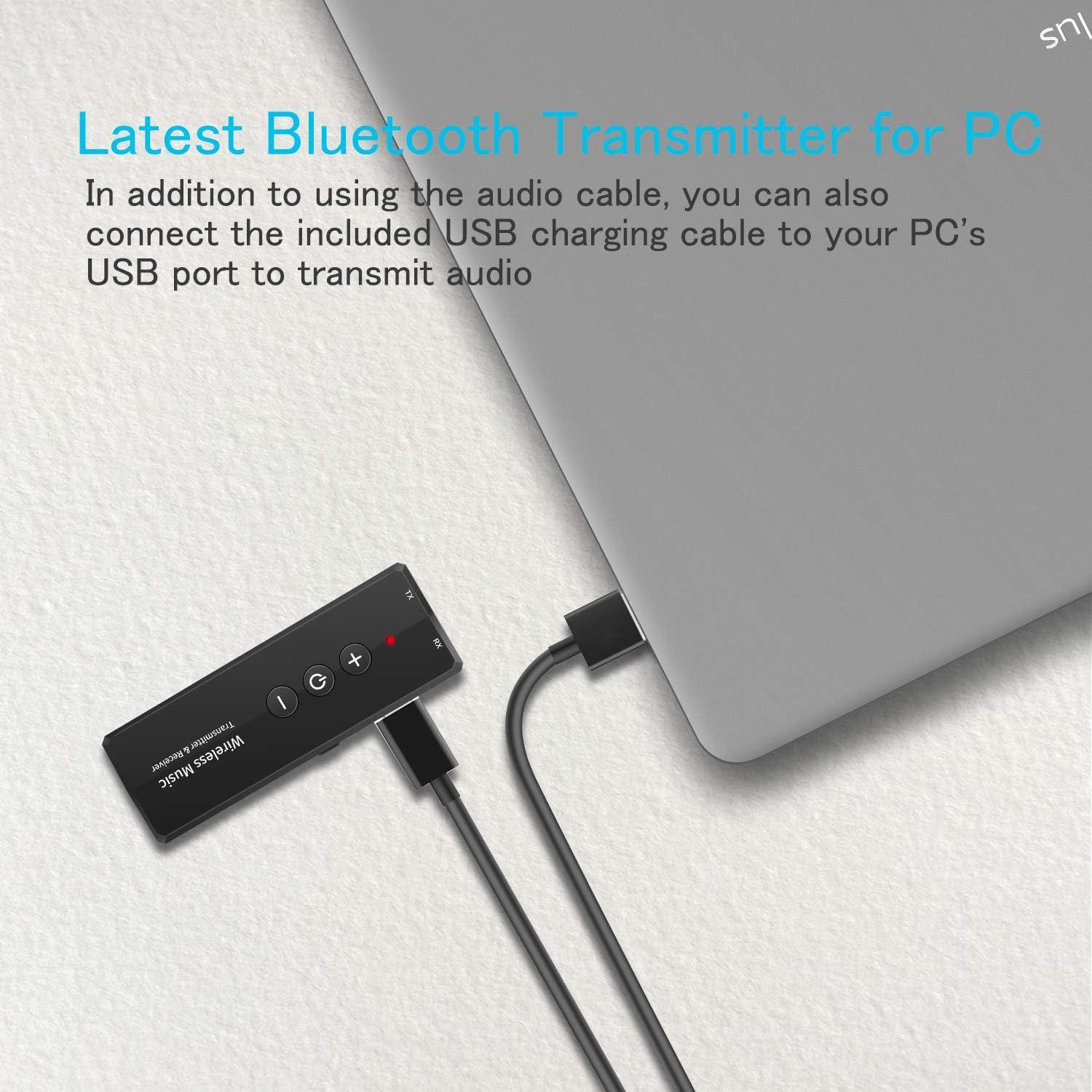 Transmisor Receptor Bluetooth 5.3 Amalong 3-en-1 Inalámbrico