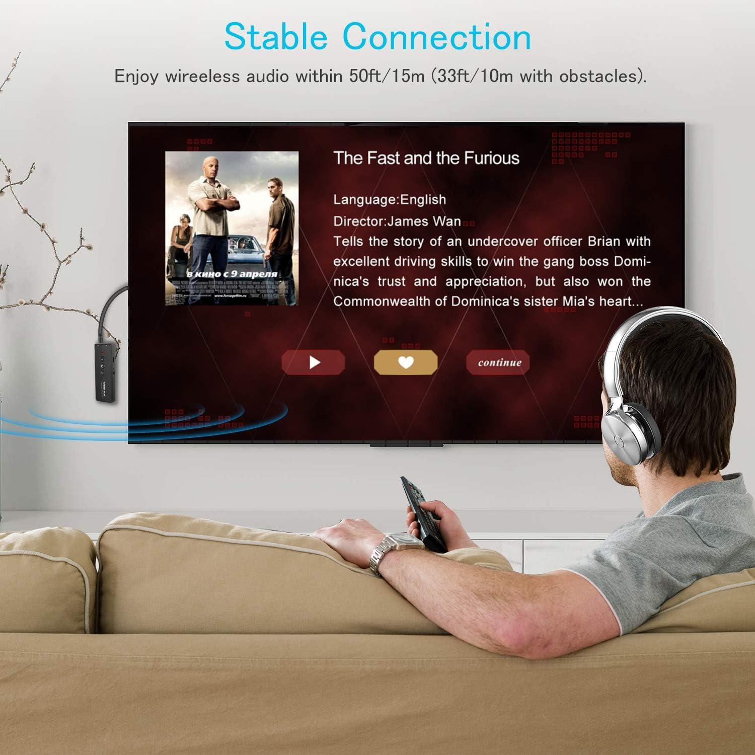 Transmisor Receptor Bluetooth 5.3 Amalong 3-en-1 Inalámbrico