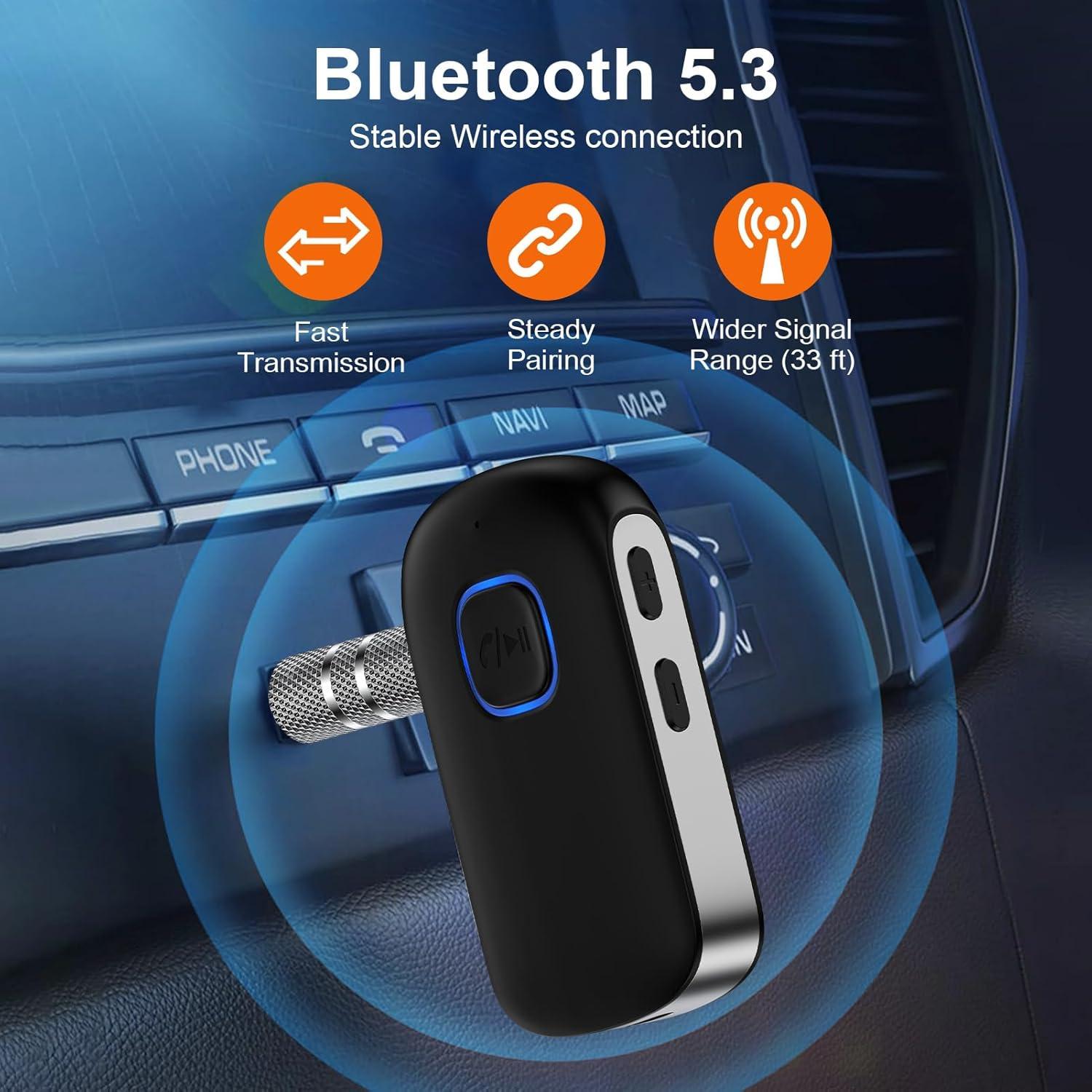Receptor Bluetooth 5.0 para Coche Dongguan - Adaptador AUX 3.5mm