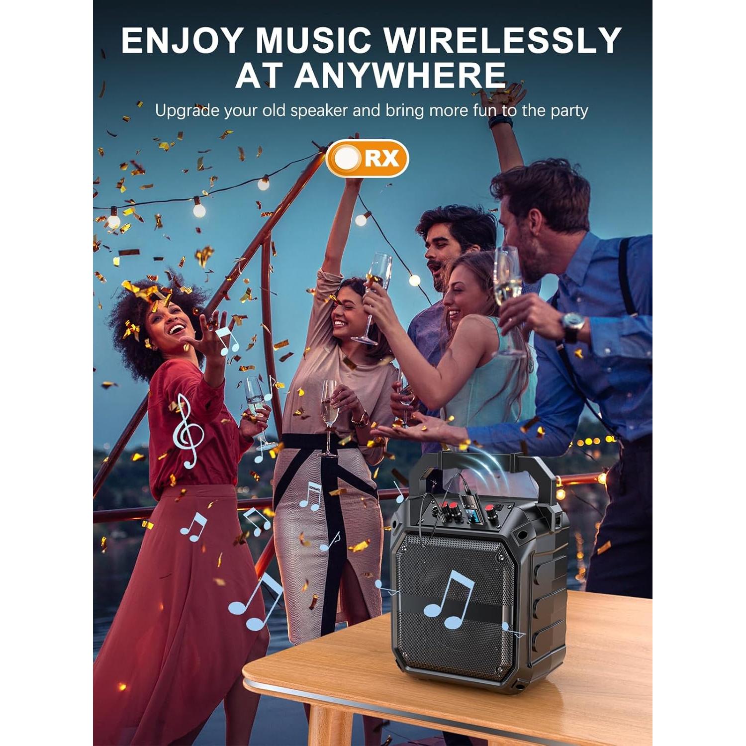 Transmisor Receptor Bluetooth 5.4 Bysimilai 2 en 1 AUX USB