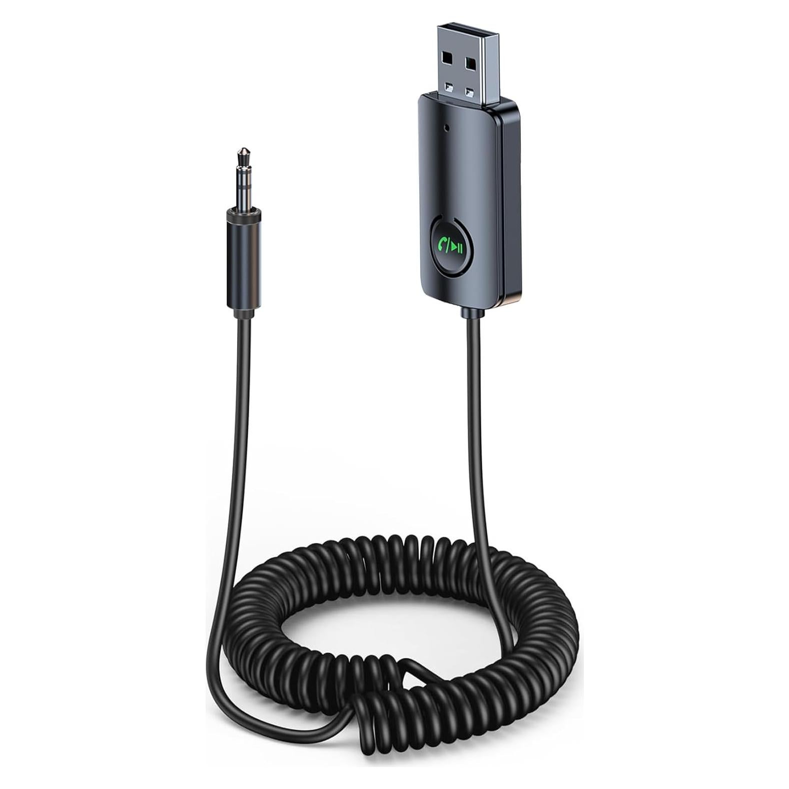 Receptor Bluetooth KAIY X5 para Coche AUX 3.5mm USB 5.3