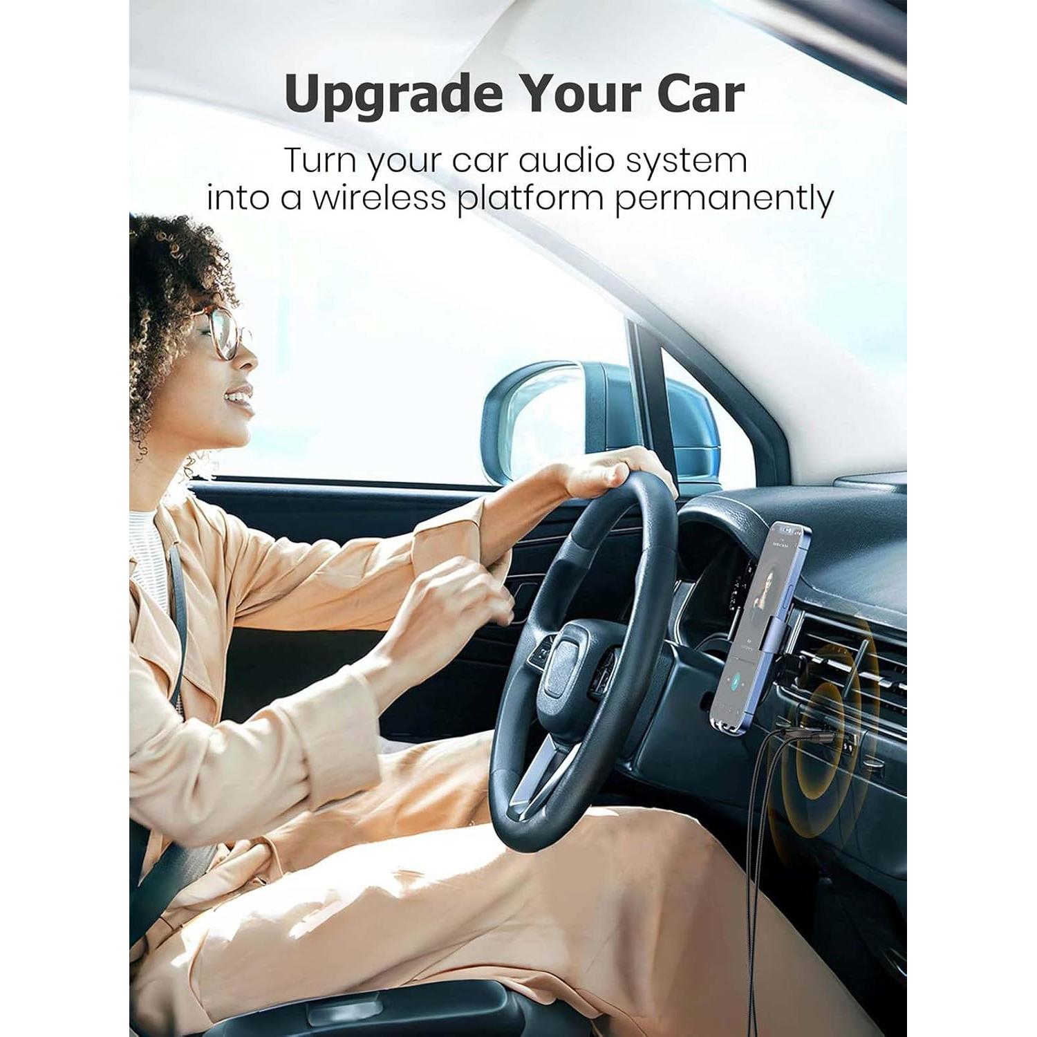 Adaptador Aux Bluetooth 5.4 ZOACHII para Coche, Llamadas Manos Libres