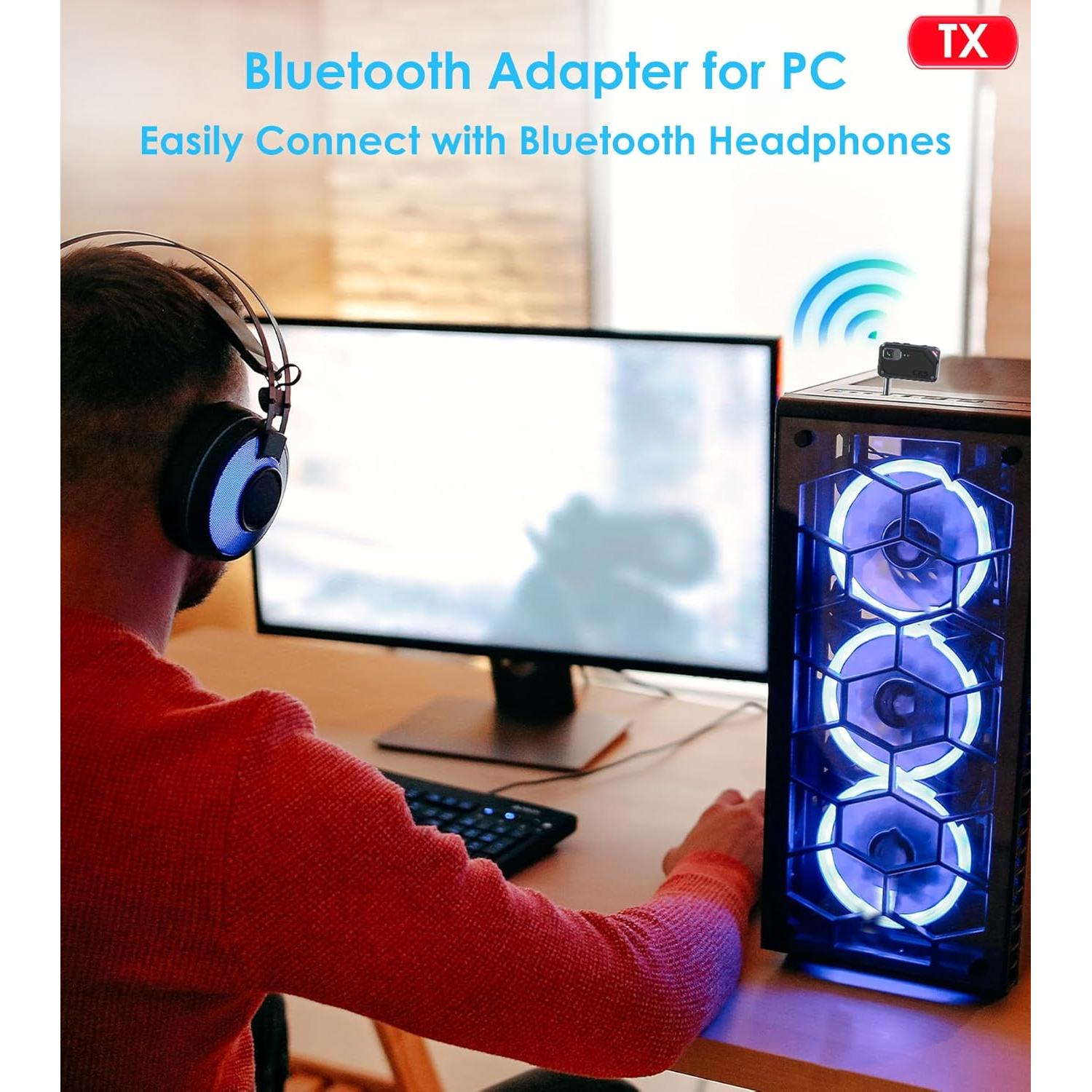 Adaptador Bluetooth KAIY C25 2 en 1 para TV y Auriculares