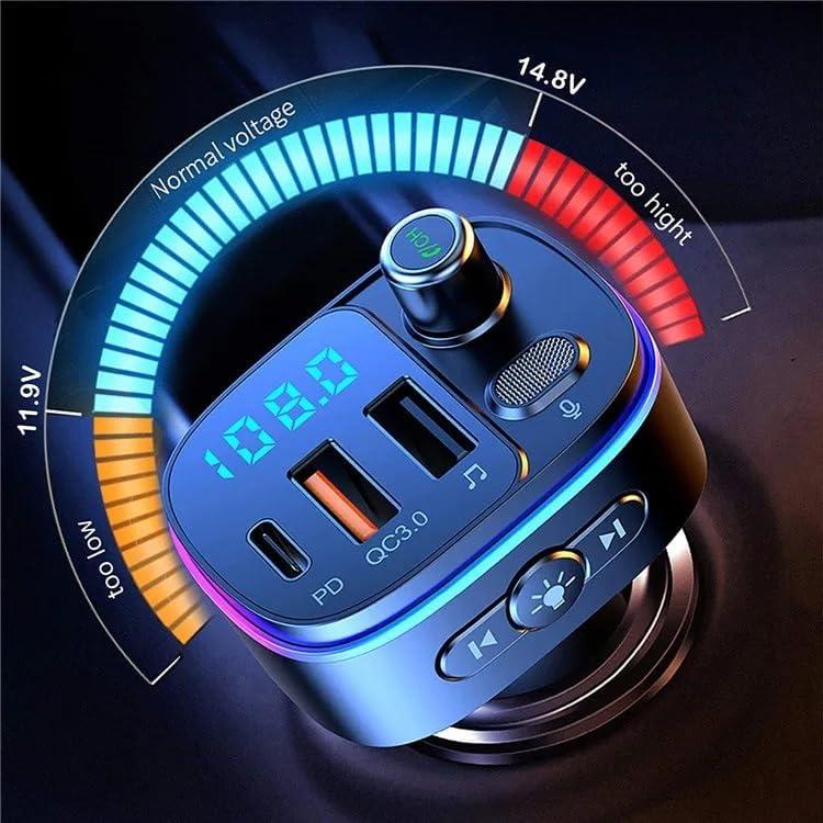 Transmisor FM Bluetooth 5.0 para coche SHAHAB T65 Carga Rápida