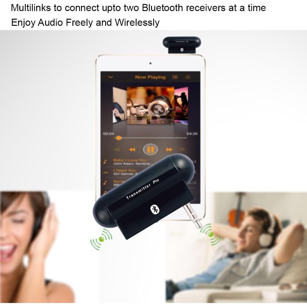 Transmisor de Audio Inalámbrico Bluetooth TX Pro 3.5mm