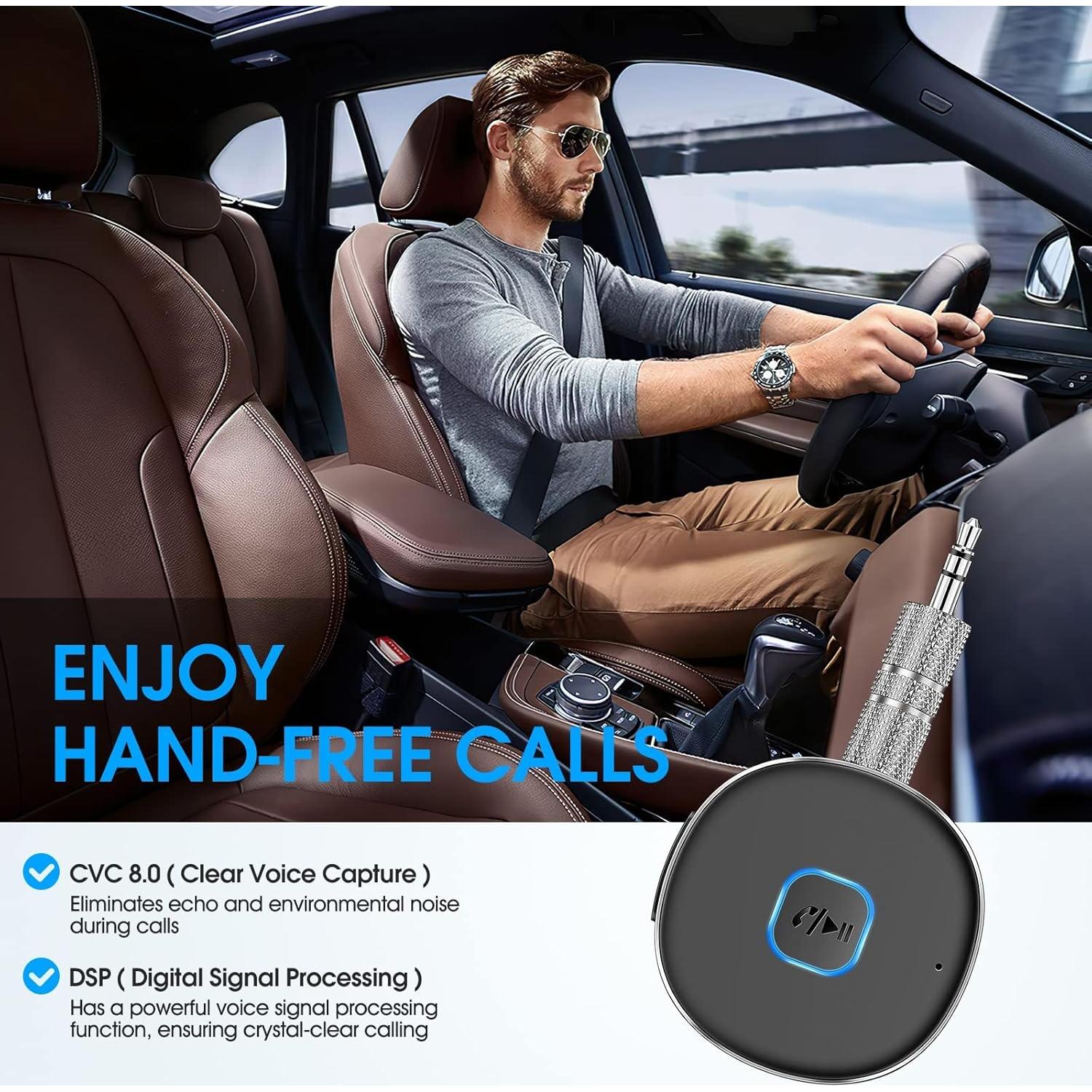 Receptor Bluetooth 5.0 LAICOMEIN J33 3.5mm Aux 16h Batería