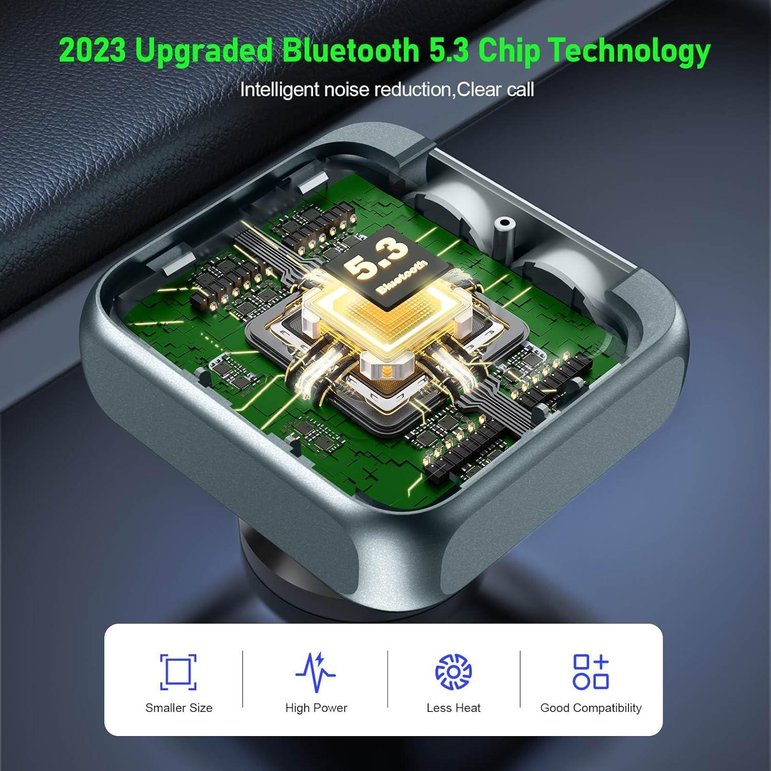 Adaptador de Coche Bluetooth SOARUN FM 5.3 Cargador 57W