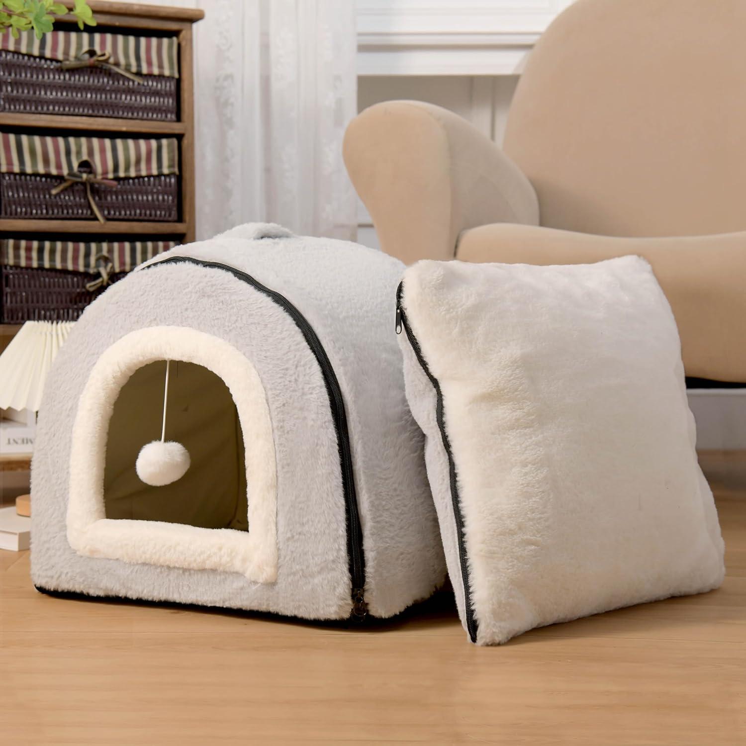 Cama para Gatos OMIVIER Plegable Antideslizante 40x40x38cm