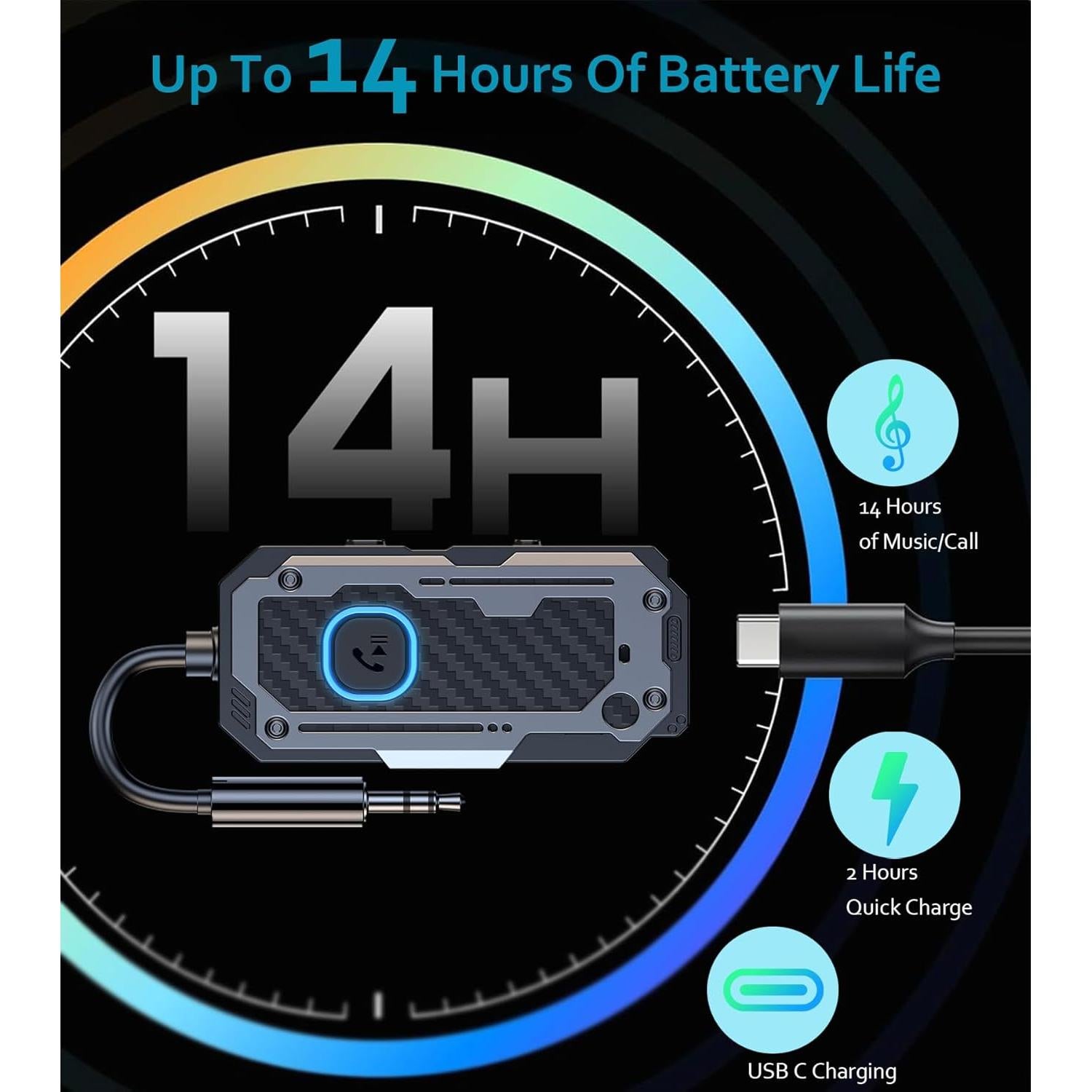 Adaptador Bluetooth 5.3 Dongguan C82 Receptor Transmisor 3.5mm