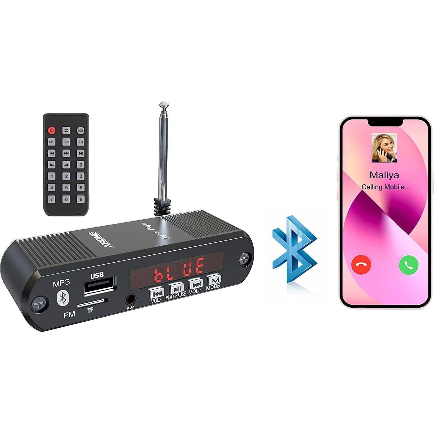 Receptor de Audio Bluetooth XRONG XR162 con Radio FM y USB