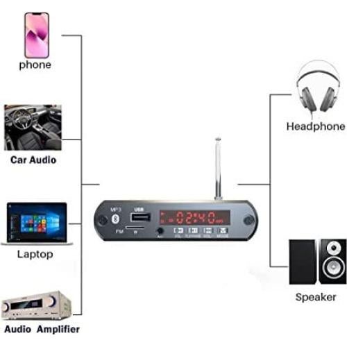 Receptor de Audio Bluetooth XRONG XR162 con Radio FM y USB