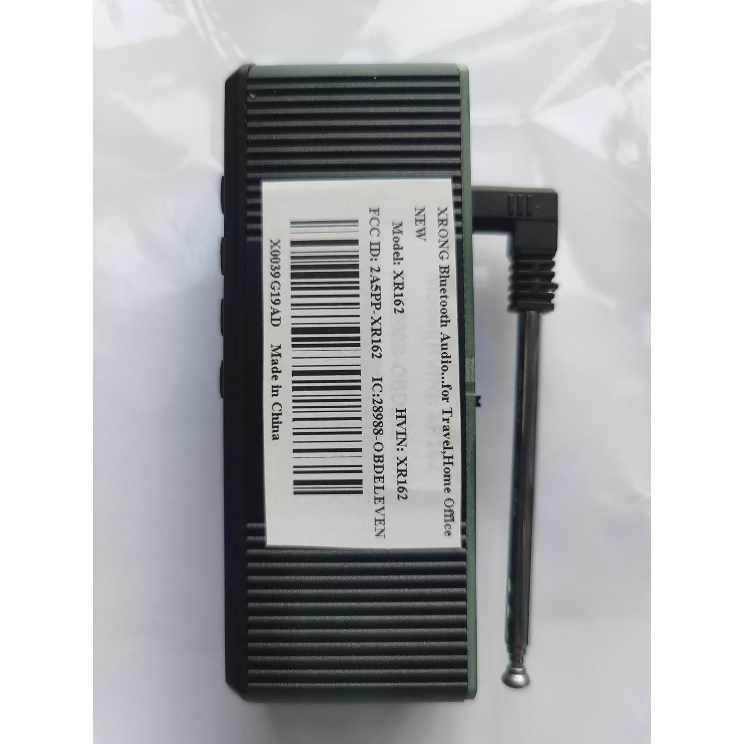 Receptor de Audio Bluetooth XRONG XR162 con Radio FM y USB