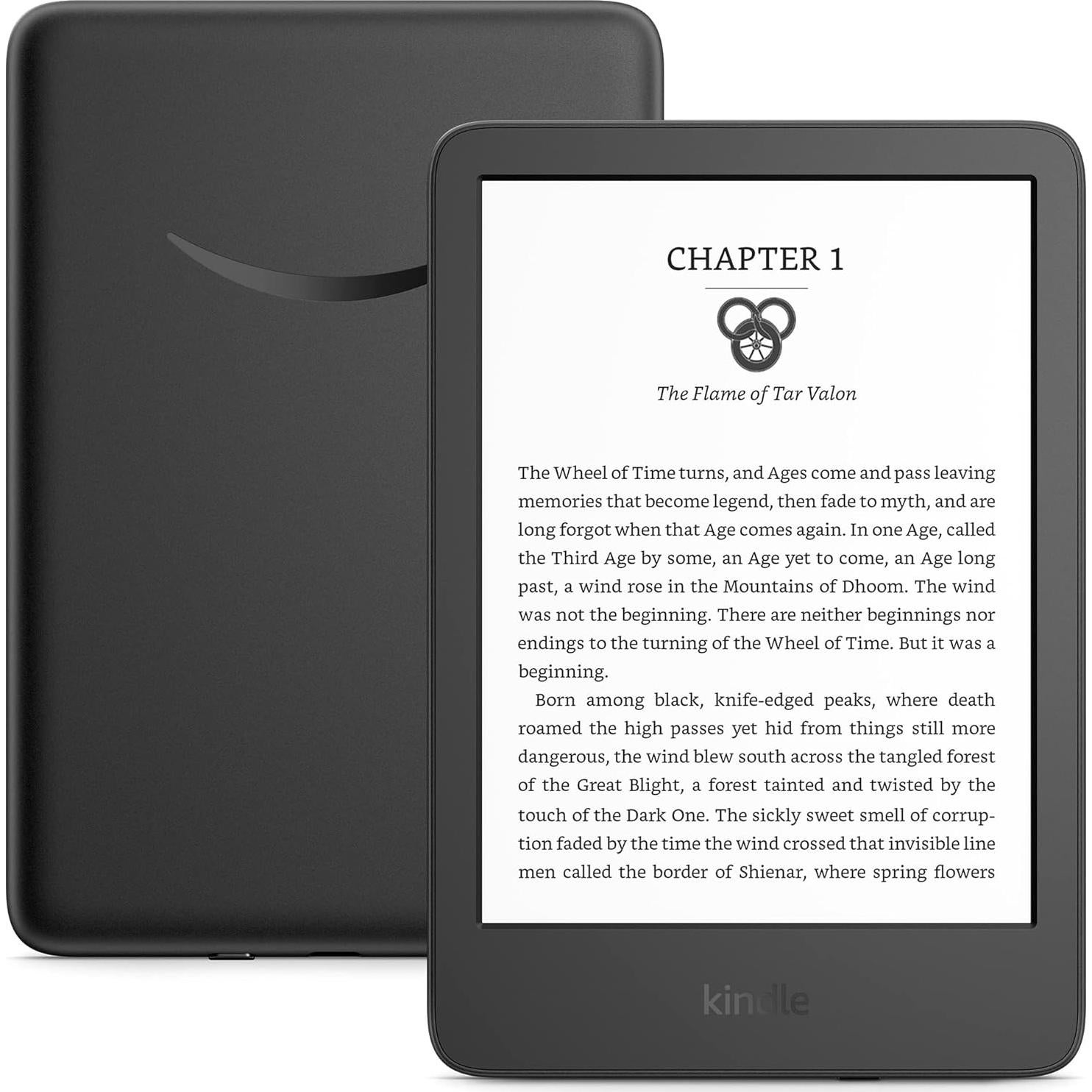 Like-New Kindle (2022 release) – The lightest and most compact Kindle, now with a 6” 300 ppi high-resolution display, and 2x the storage - Black