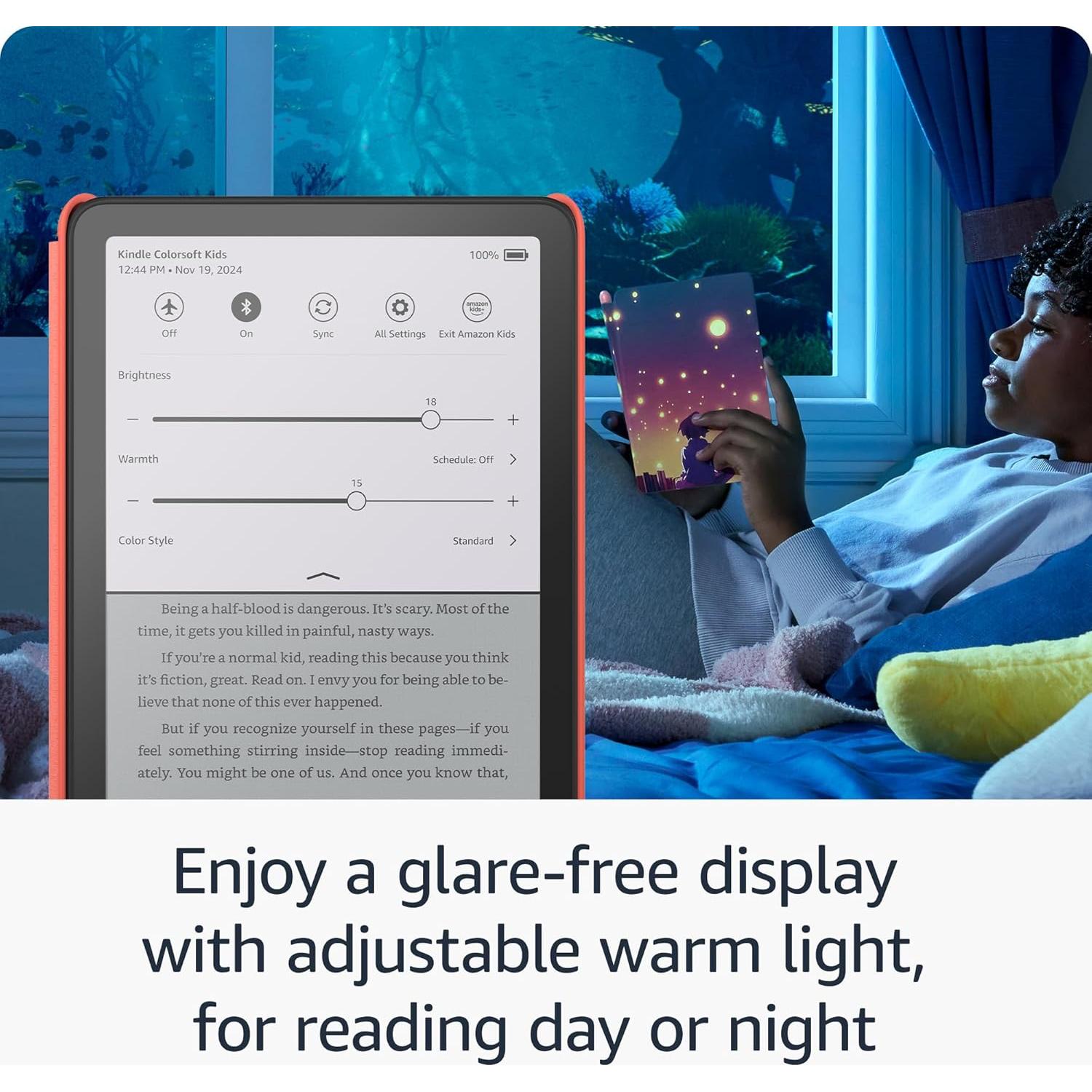 Amazon Kindle Colorsoft Kids 16GB (newest model) – First Kindle for kids in color, with cover - Fantasy River