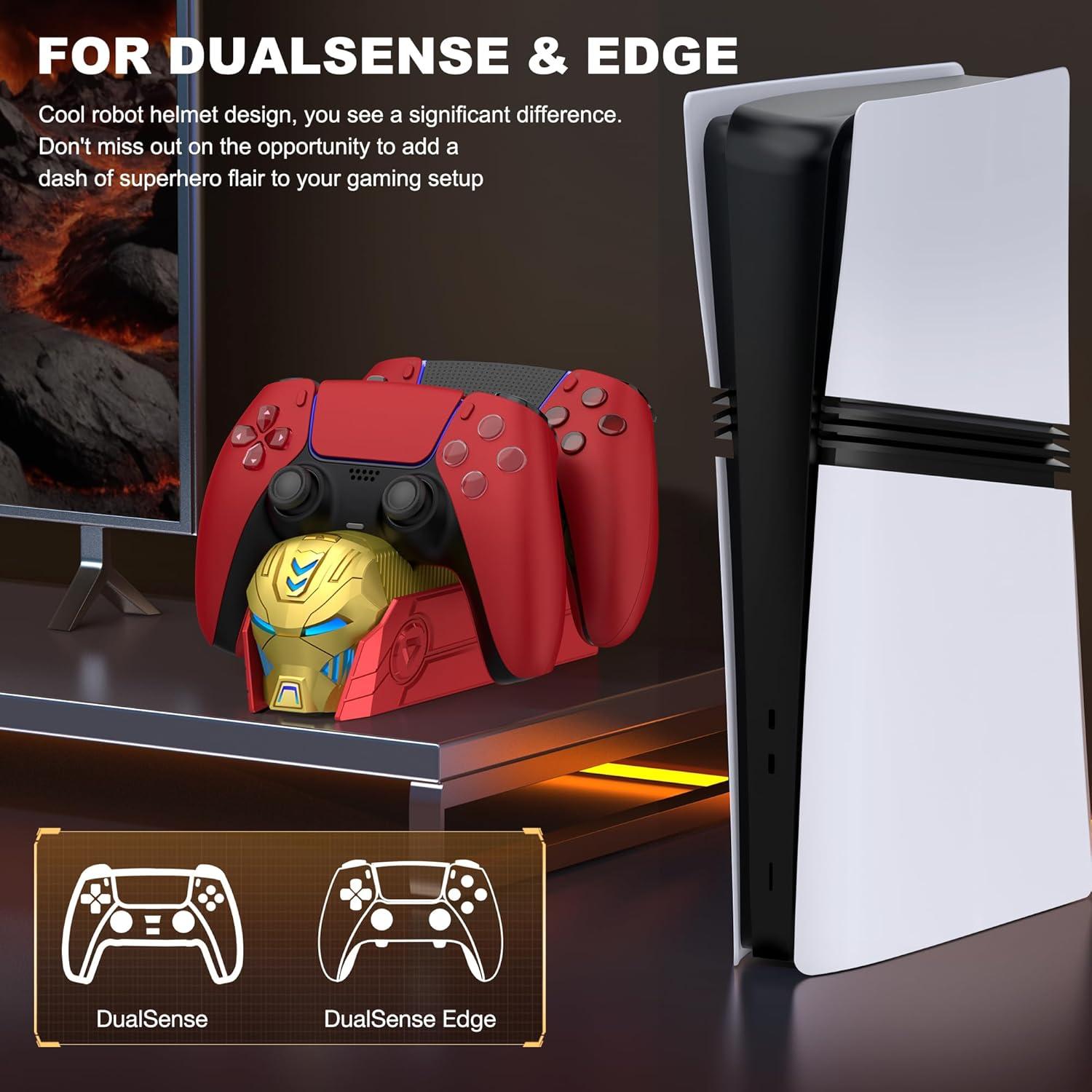 Estación de Carga Rápida PS5 DualSense/Edge con LED