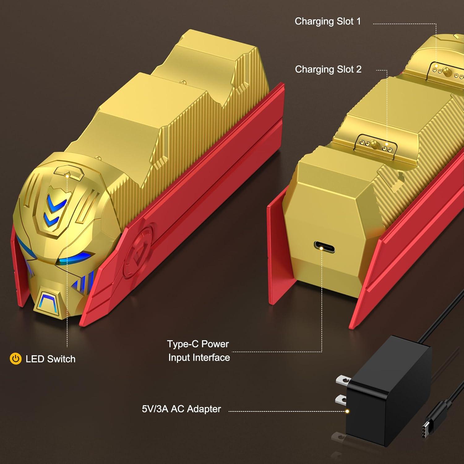Estación de Carga Rápida PS5 DualSense/Edge con LED