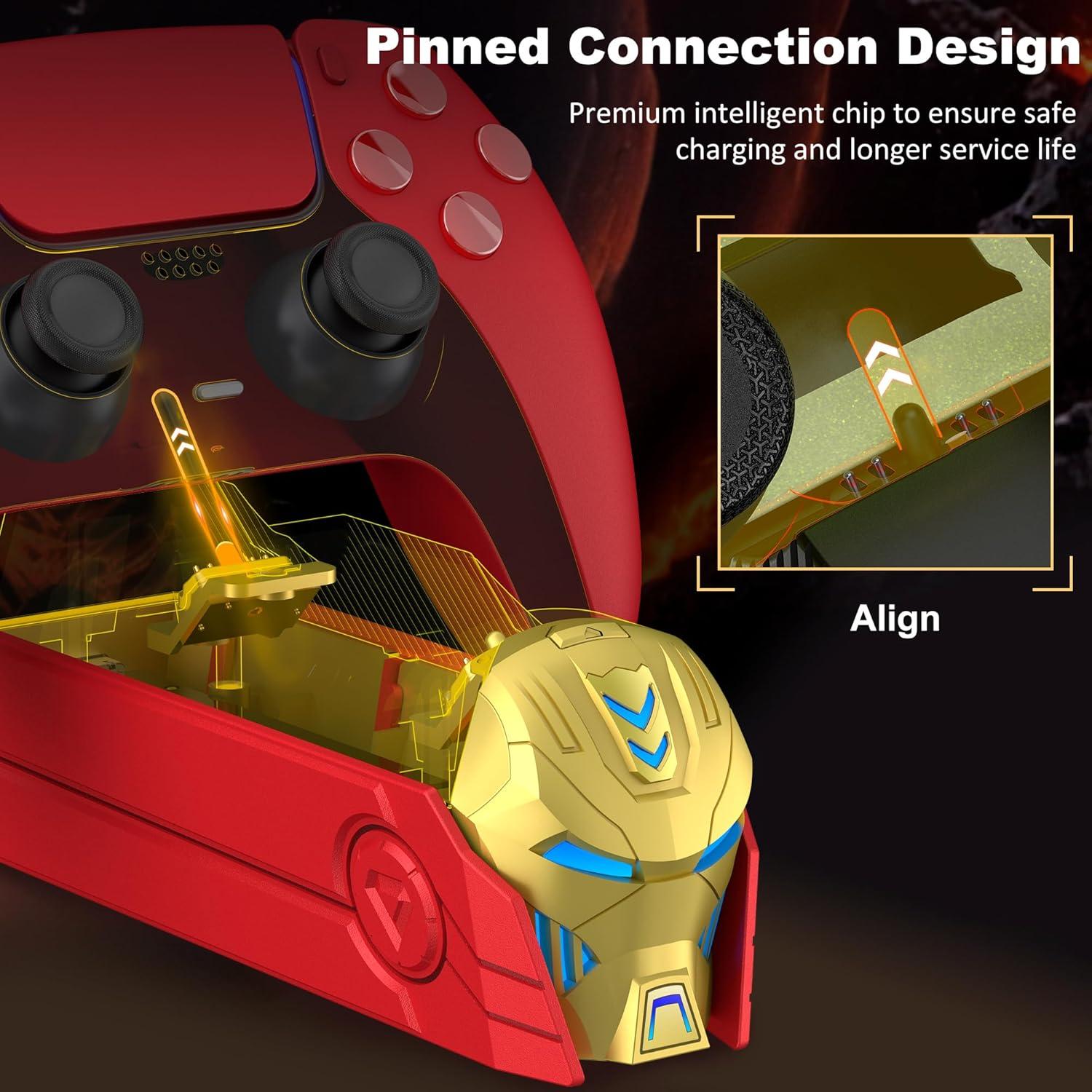 Estación de Carga Rápida PS5 DualSense/Edge con LED