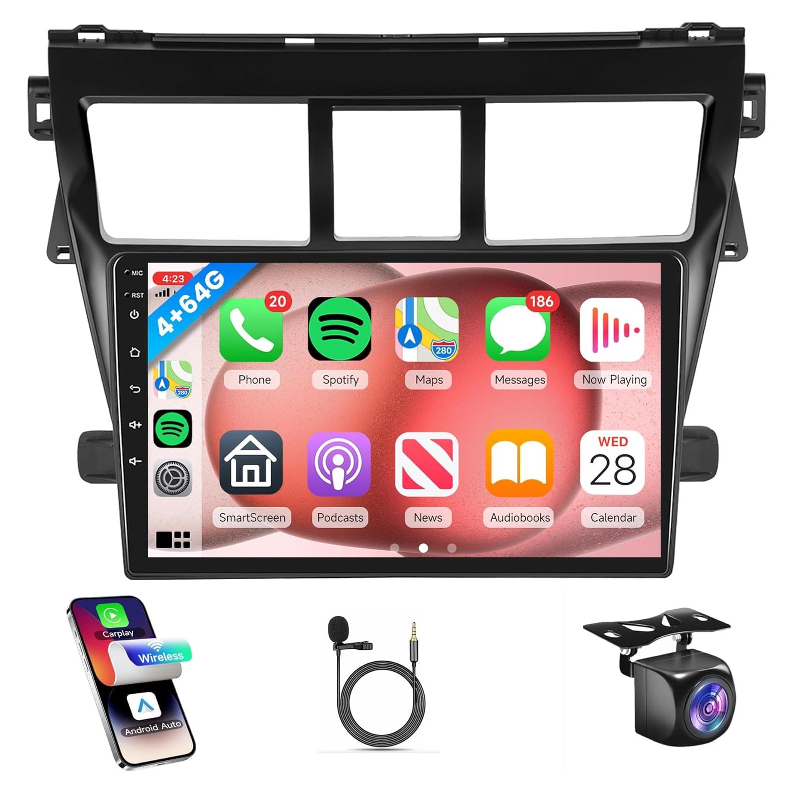 Estéreo Android 13 Rimoody 4G+64G para Toyota Yaris 2007-2013