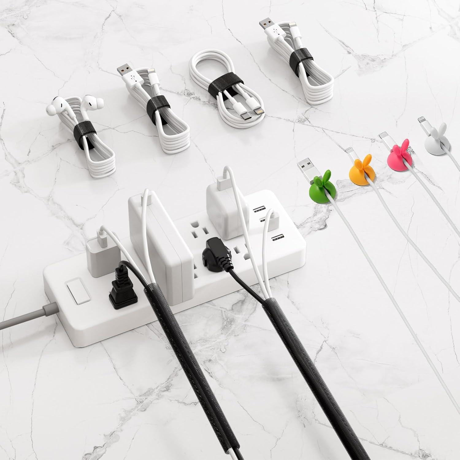 Caja Organizadora de Cables Grande HomeBliss 40x15 cm