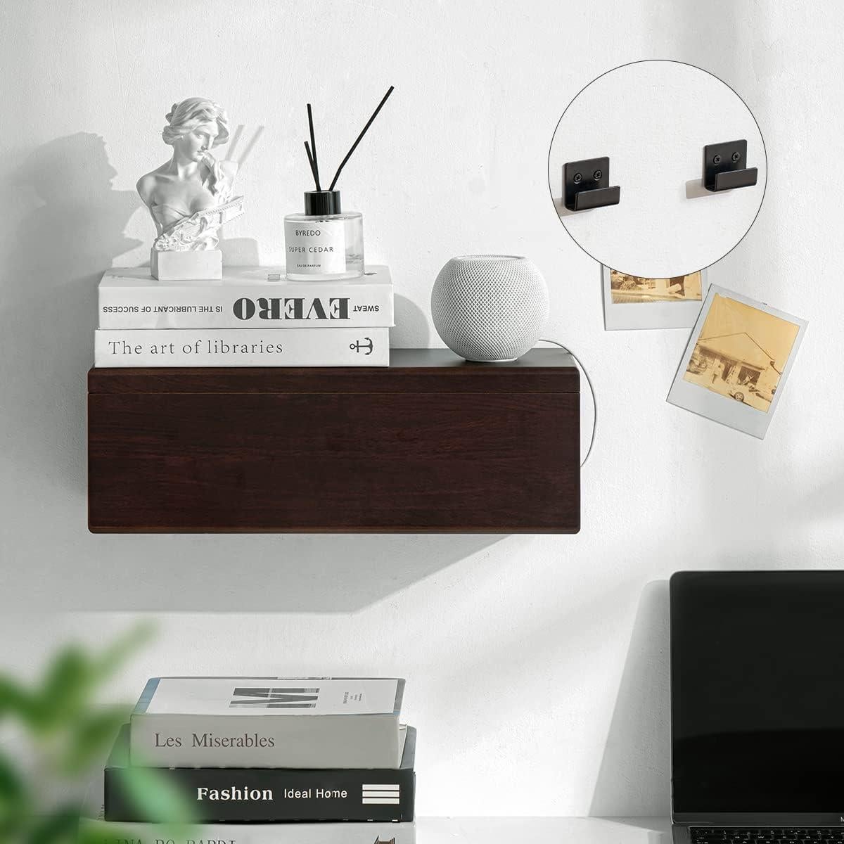 Caja Organizadora de Cables Homebliss Grande Marrón 40x15x13cm