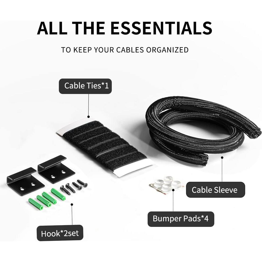 Caja Organizadora de Cables Homebliss Grande Marrón 40x15x13cm