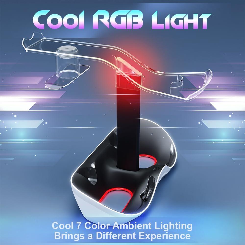 Estación de Carga PSVR 2 HONCAM con Soporte y Luces RGB