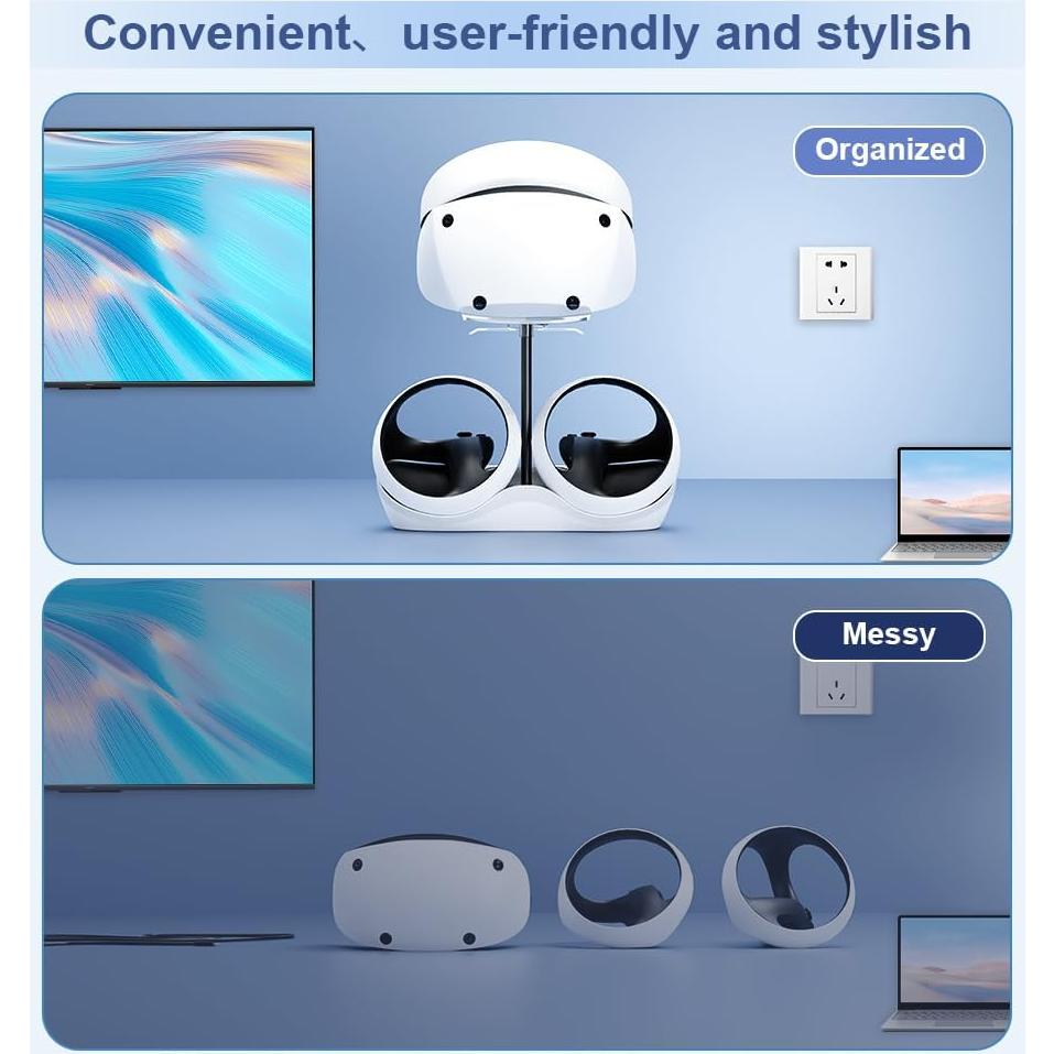 Estación de Carga PSVR 2 HONCAM con Soporte y Luces RGB